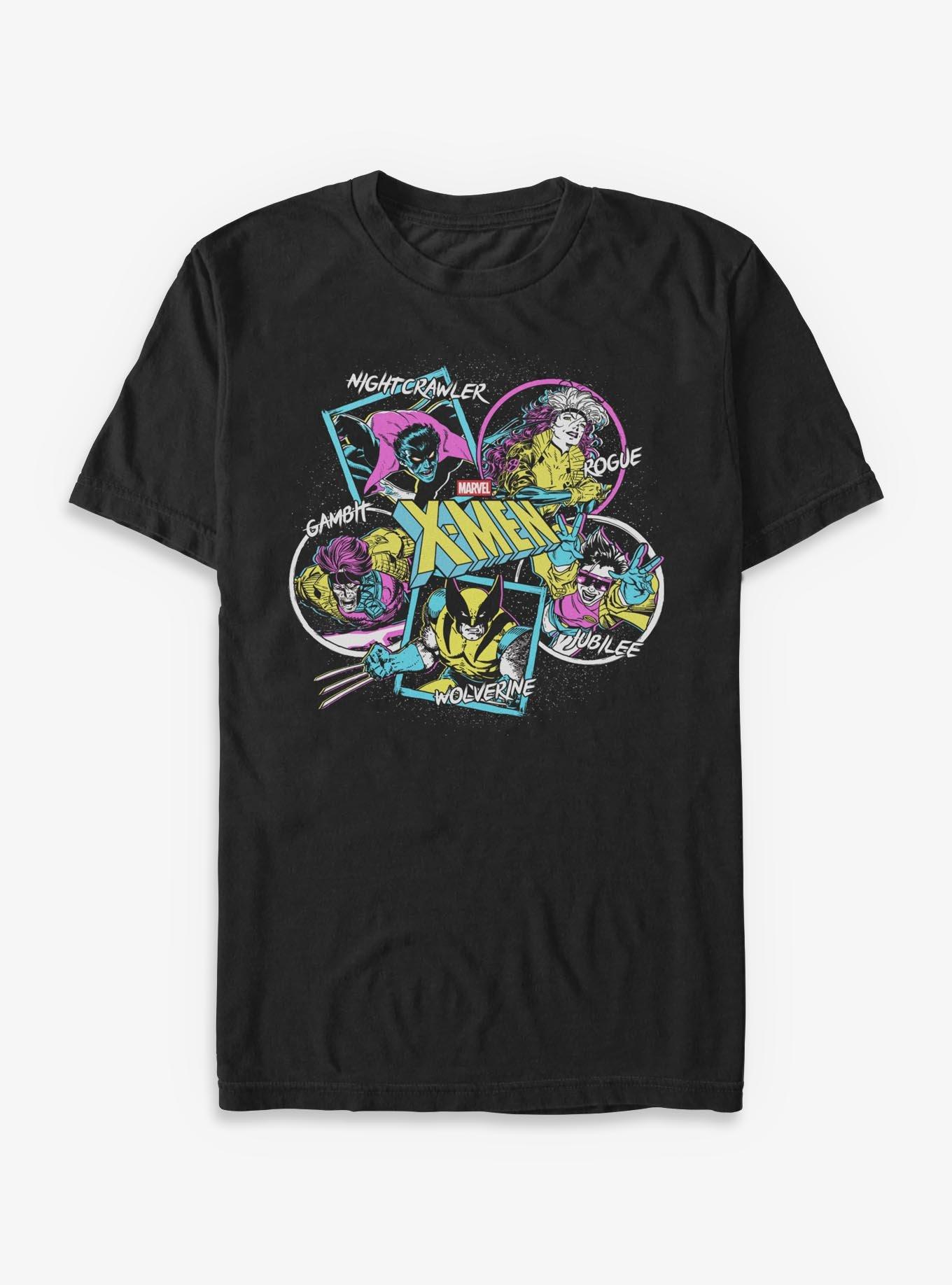 Marvel X-Men Group Pose T-Shirt Hot Topic Exclusive, , hi-res