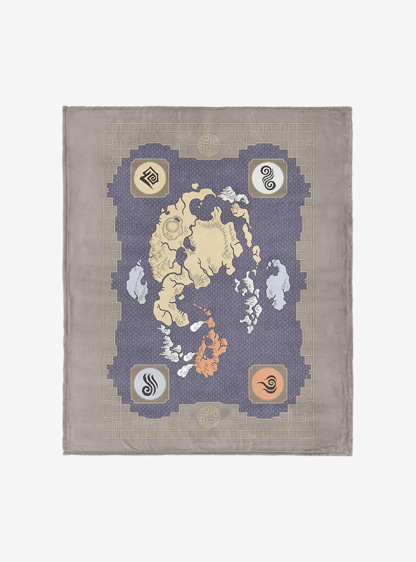 Avatar: The Last Airbender Avatar Map Silk Touch Throw Blanket, , hi-res