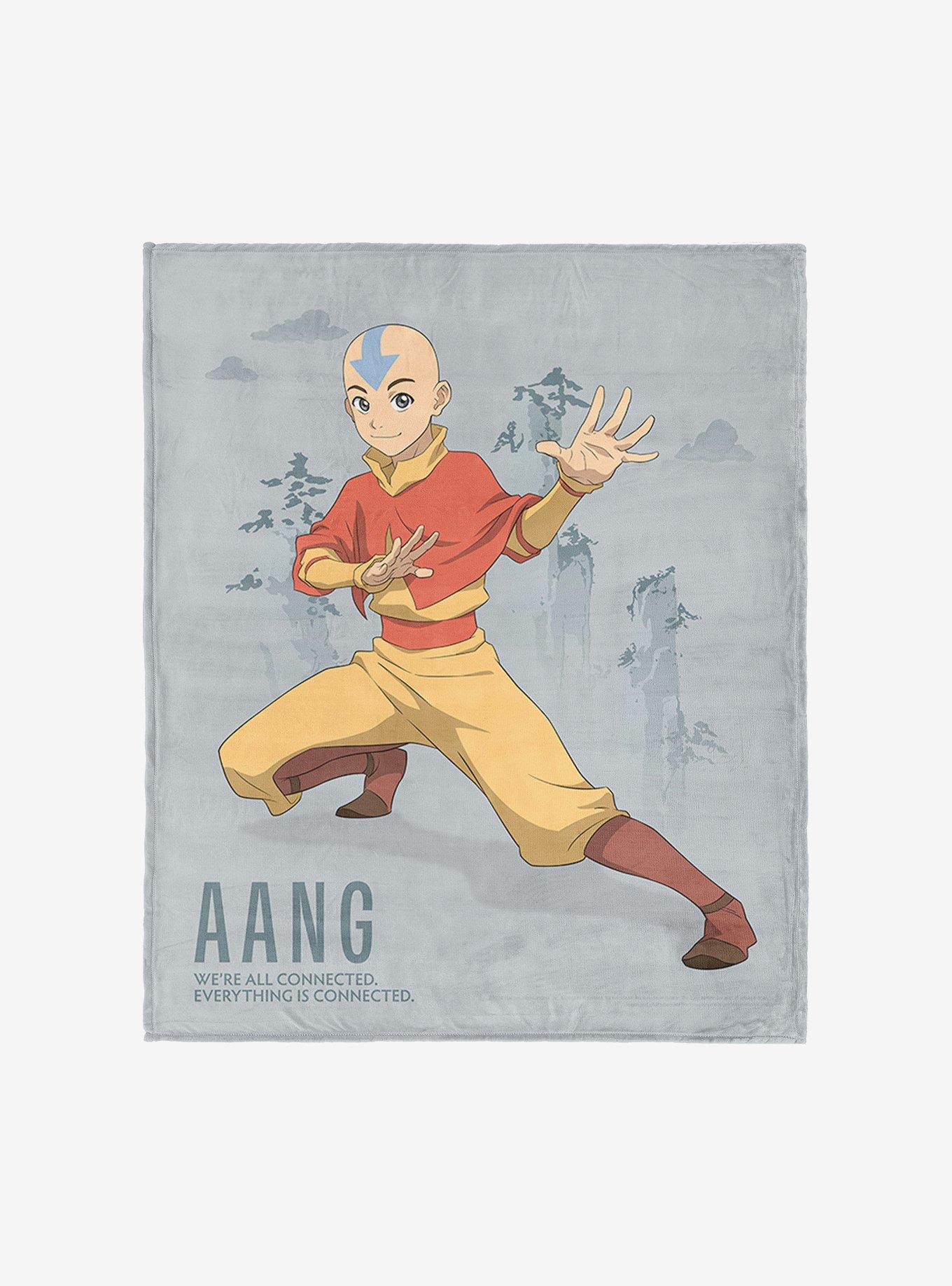 Avatar: The Last Airbender Aang Connected Silk Touch Throw Blanket