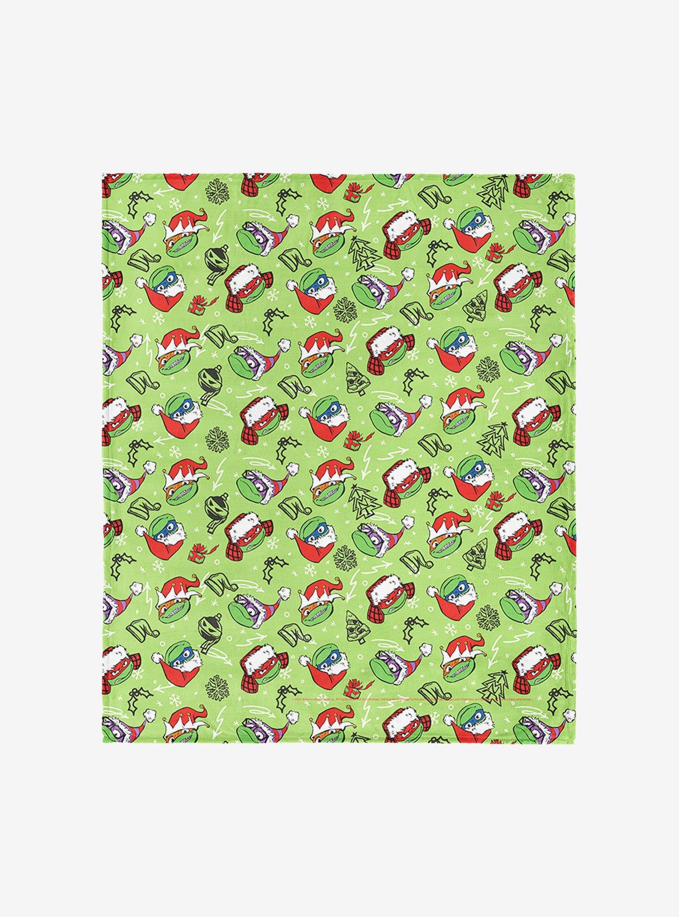 Teenage Mutant Ninja Turtles Xmas Turtles Silk Touch Throw Blanket, , hi-res