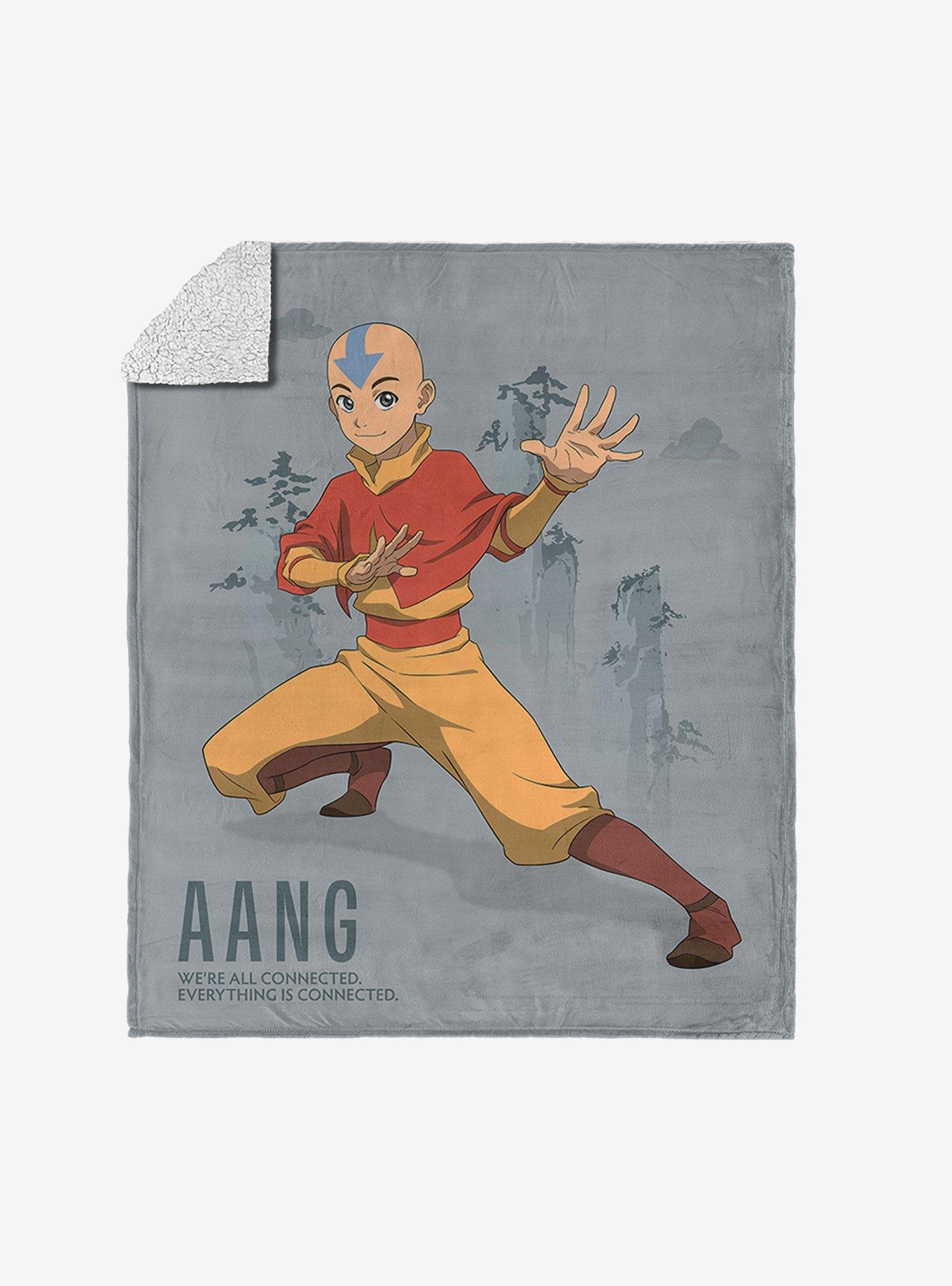 Avatar: The Last Airbender Aang Connected Silk Touch Sherpa Throw Blanket, , hi-res