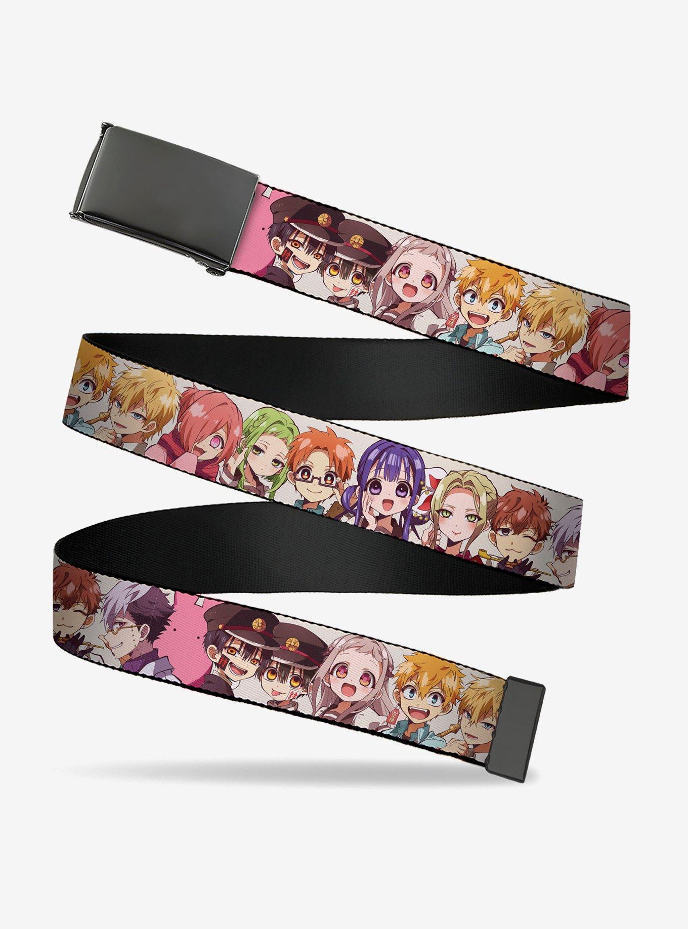 After School Hanako-Kun Thirteen Character Poses White Clamp Buckle Belt, , hi-res