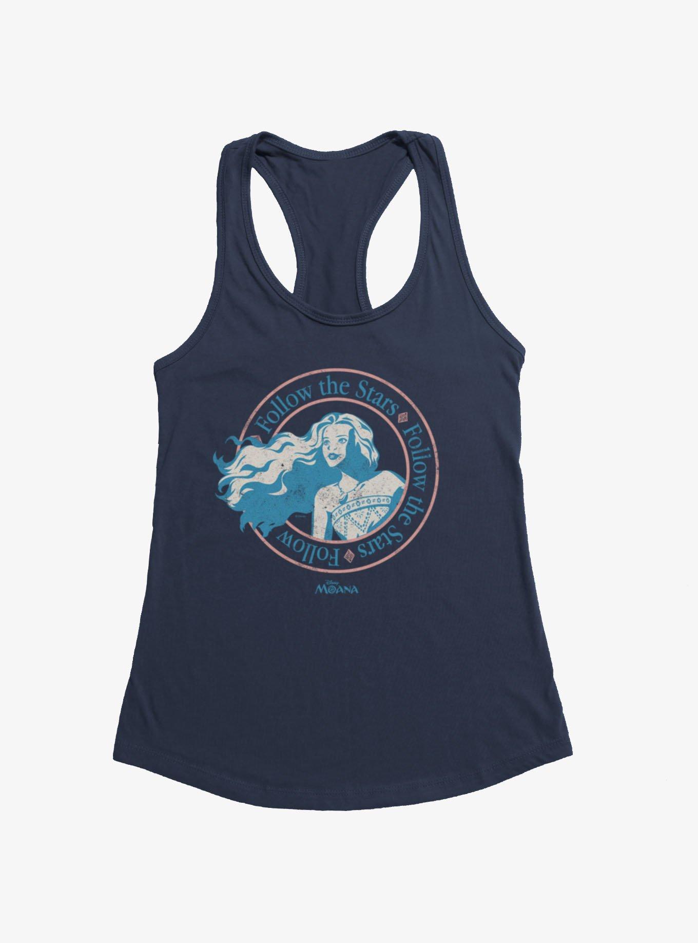 Disney Moana Follow The Stars Crest Girls Tank Hot Topic Exclusive, , hi-res