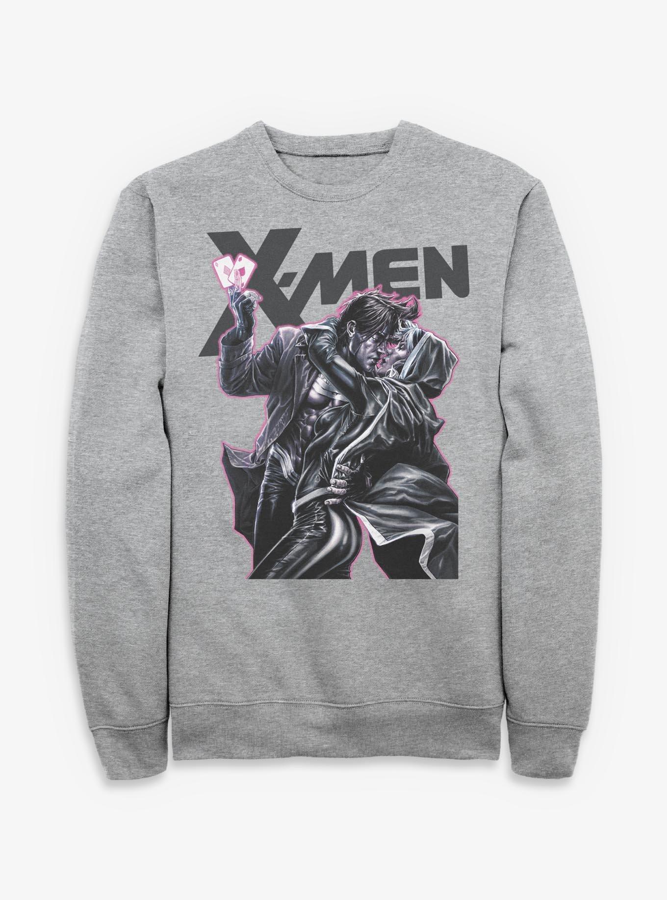 Marvel X-Men '97 Gambit Rogue Kiss Sweatshirt Her Universe Exclusive, , hi-res