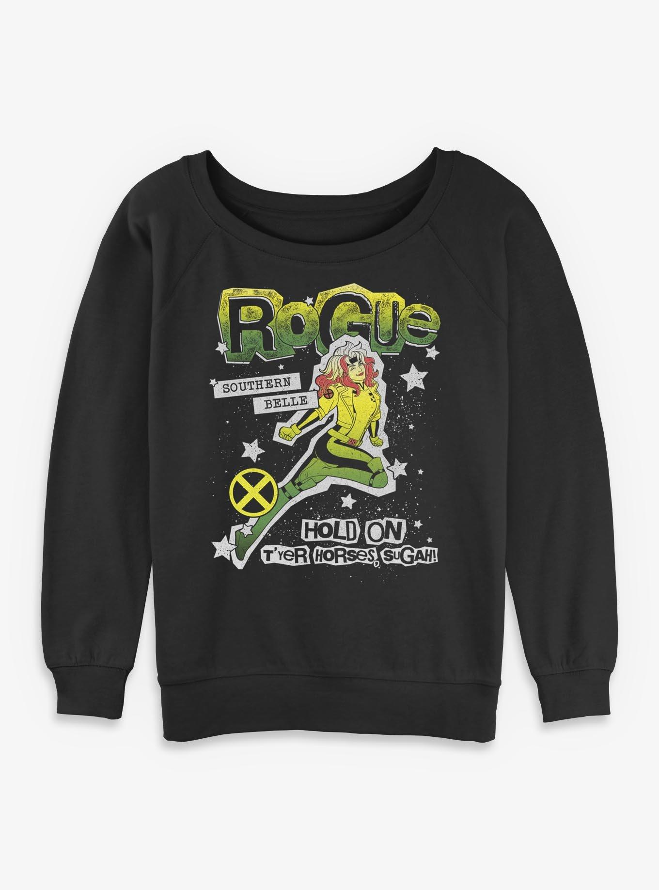 Marvel X-Men '97 Rogue Hold On Sugah Womens Slouchy Sweatshirt Her Universe Exclusive, , hi-res