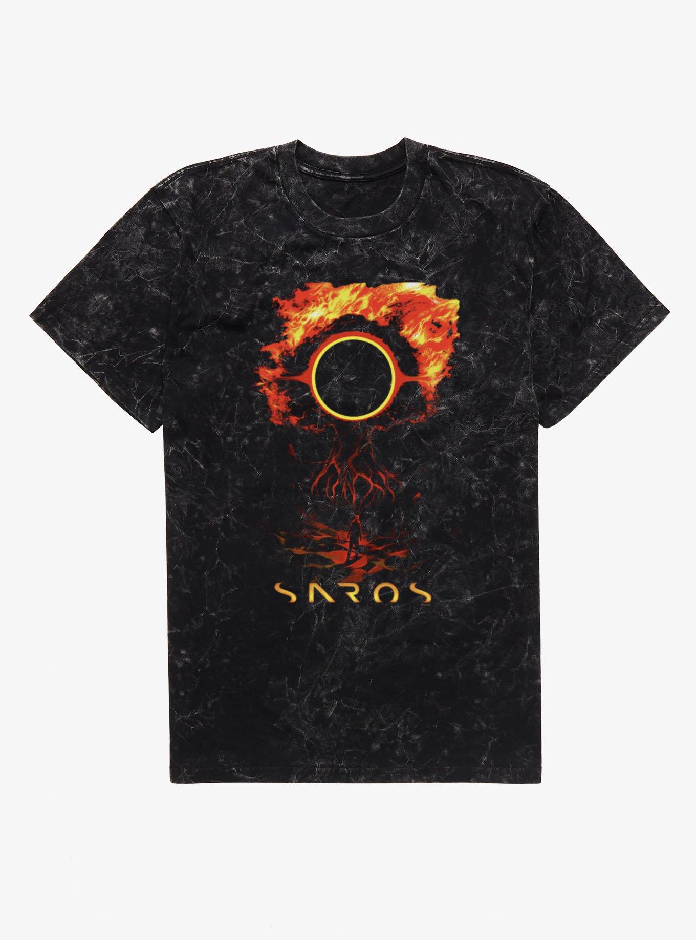Saros Burning Tree Mineral Wash T-Shirt, , hi-res