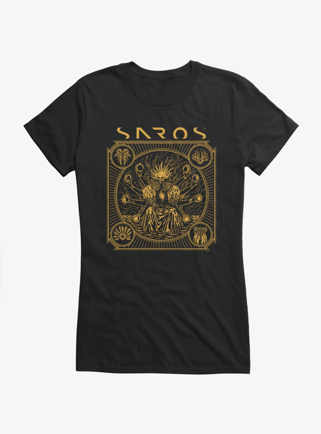 Saros Skull Reaper Tarot Style Girls T-Shirt, , hi-res