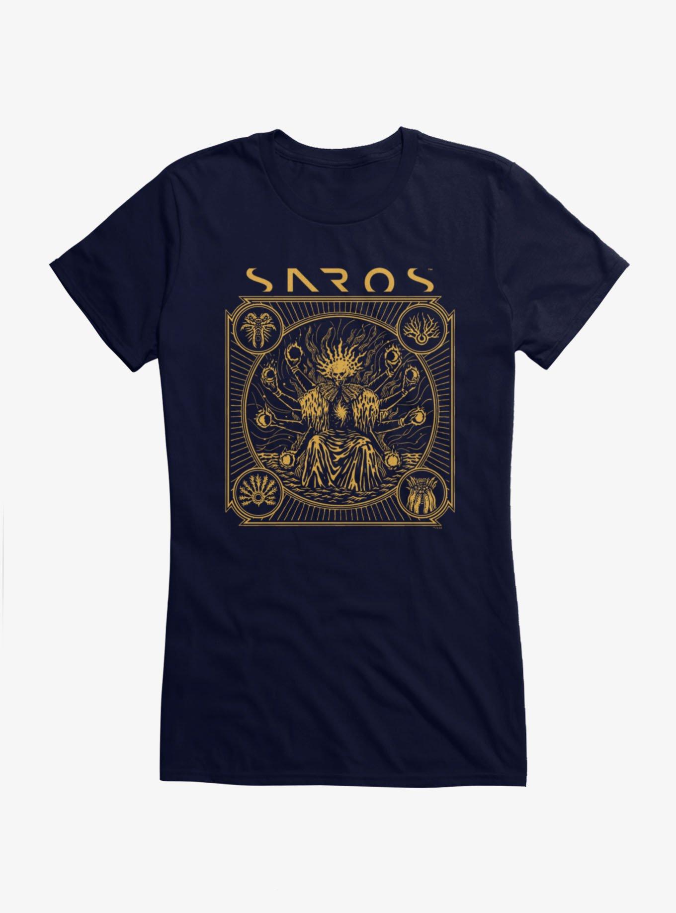 Saros Skull Reaper Tarot Style Girls T-Shirt, , hi-res