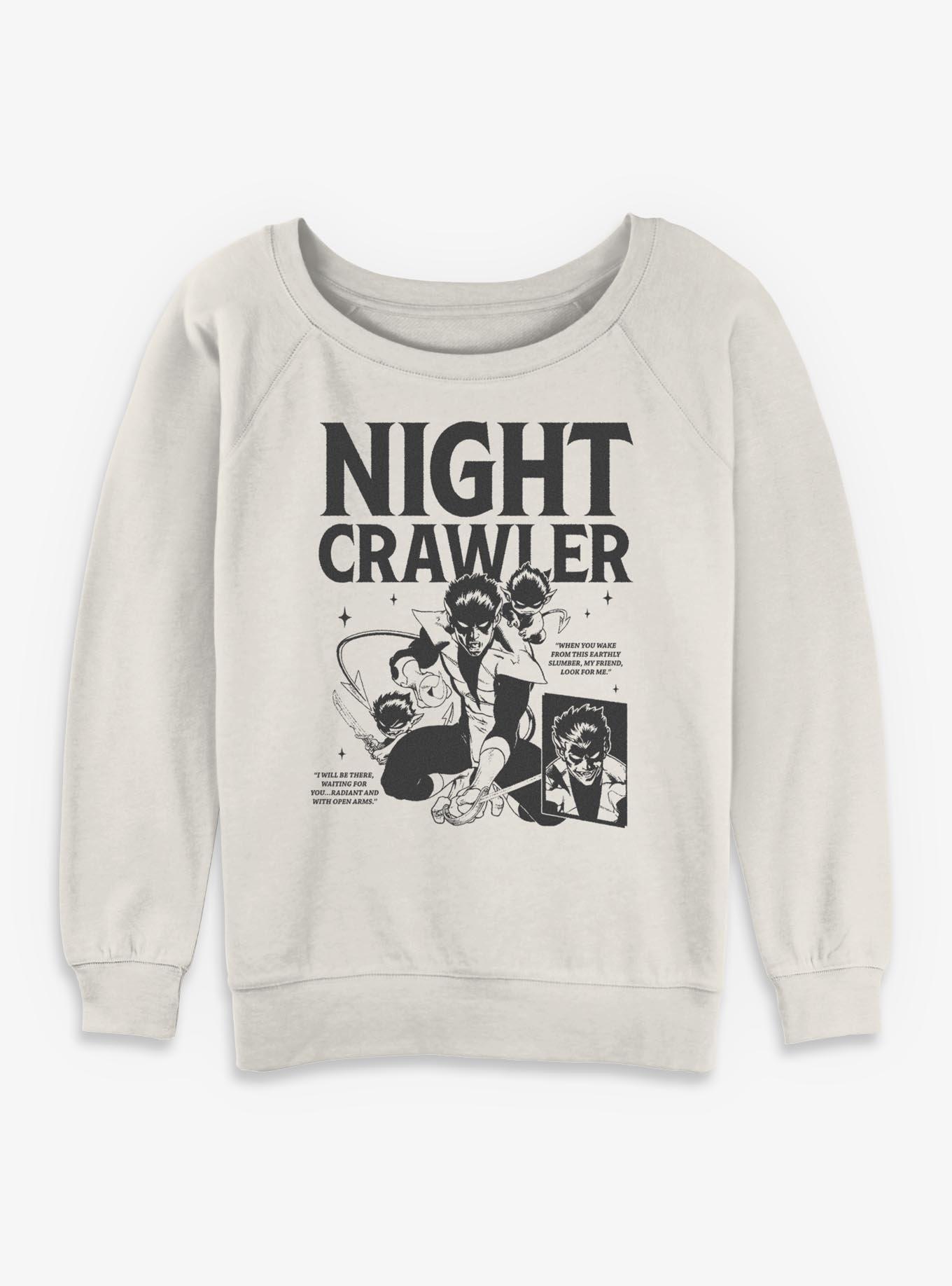 Marvel X-Men Nightcrawler Girls Slouchy Sweatshirt Hot Topic Exclusive