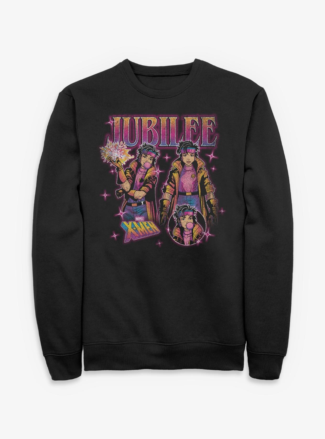 Marvel X-Men Jubilee Sweatshirt Hot Topic Exclusive, , hi-res