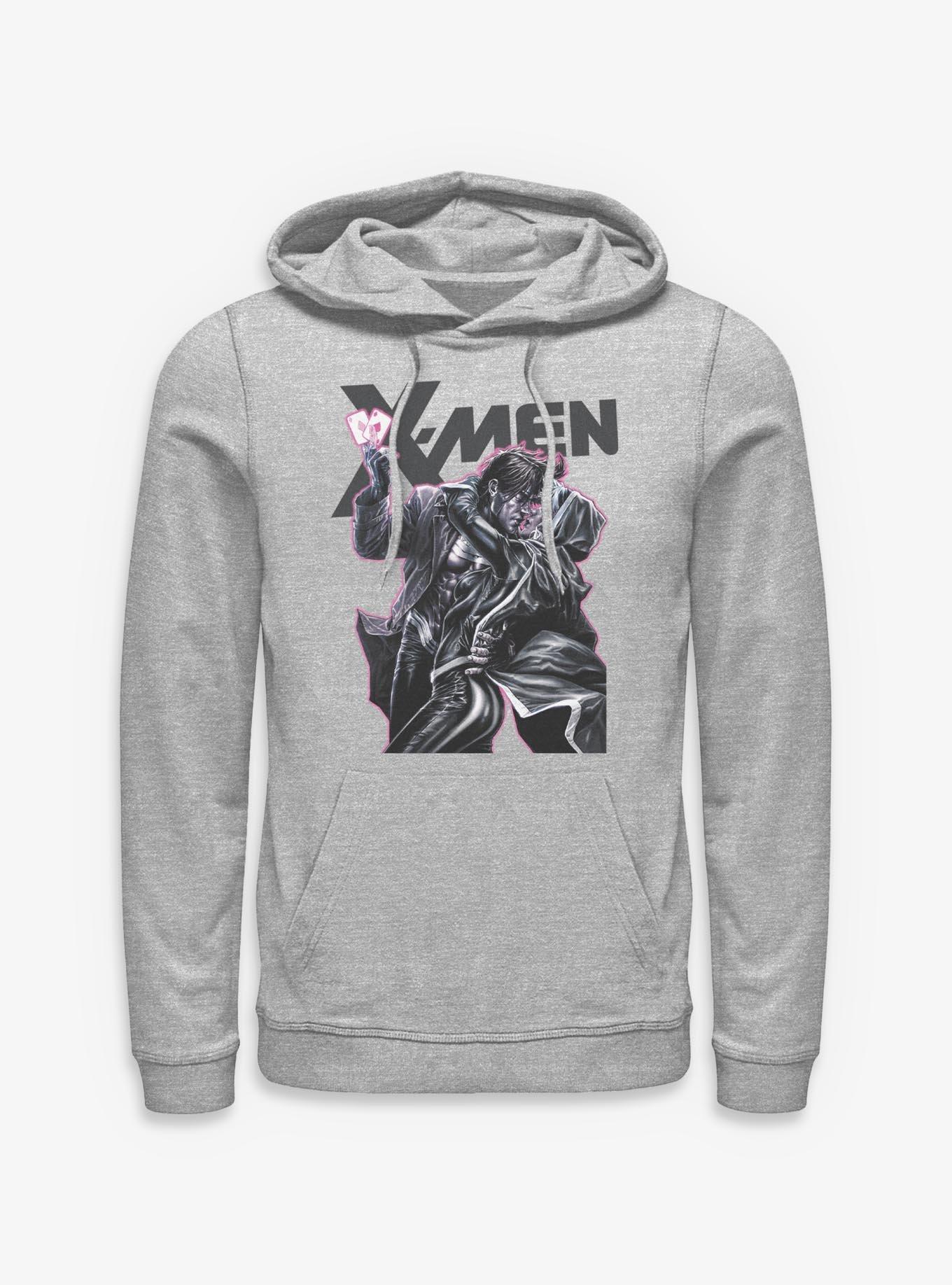 Marvel X-Men Rogue & Gambit Kiss Hoodie Hot Topic Exclusive, , hi-res