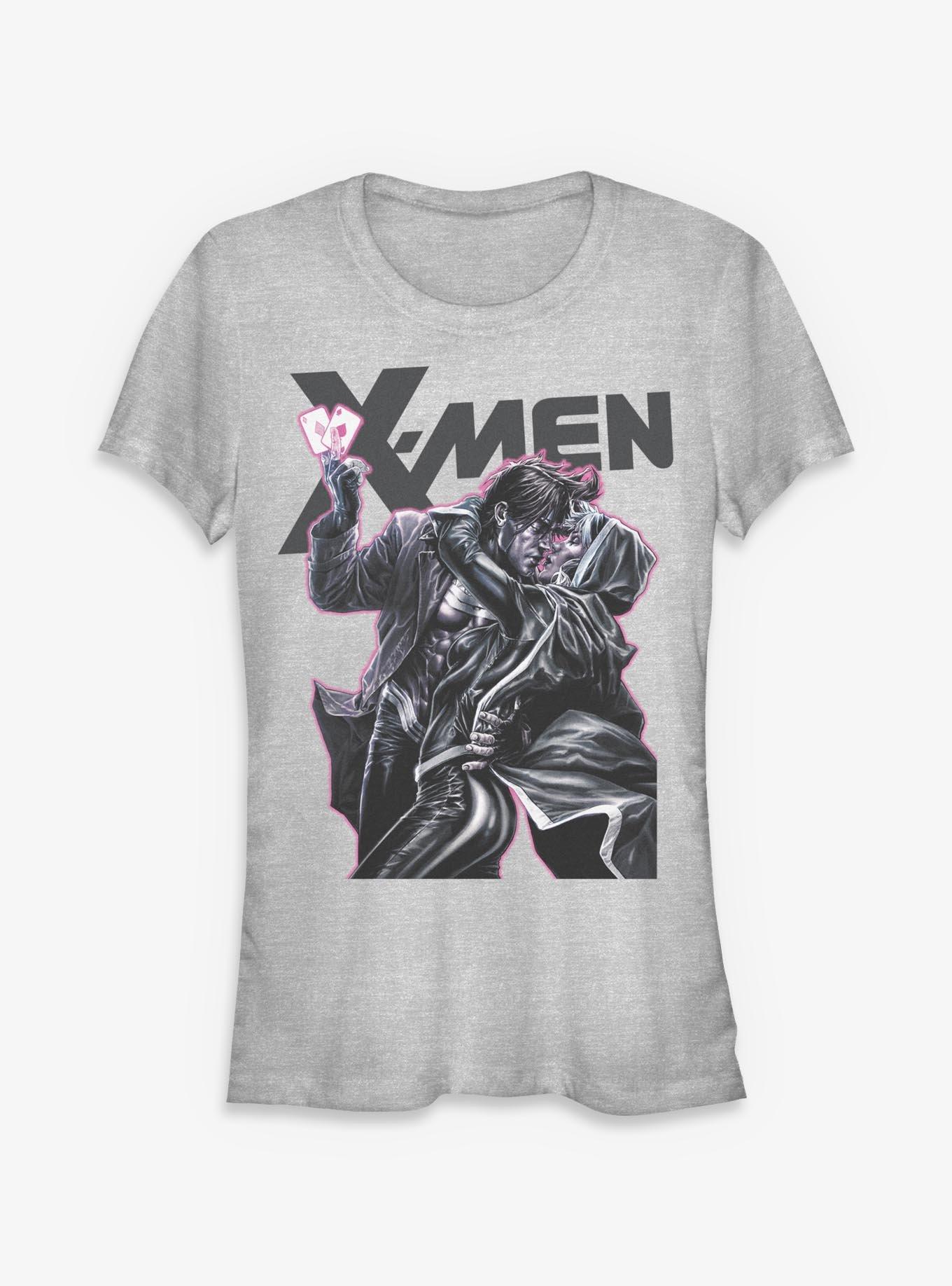 Marvel X-Men Rogue & Gambit Kiss Girls T-Shirt Hot Topic Exclusive, , hi-res