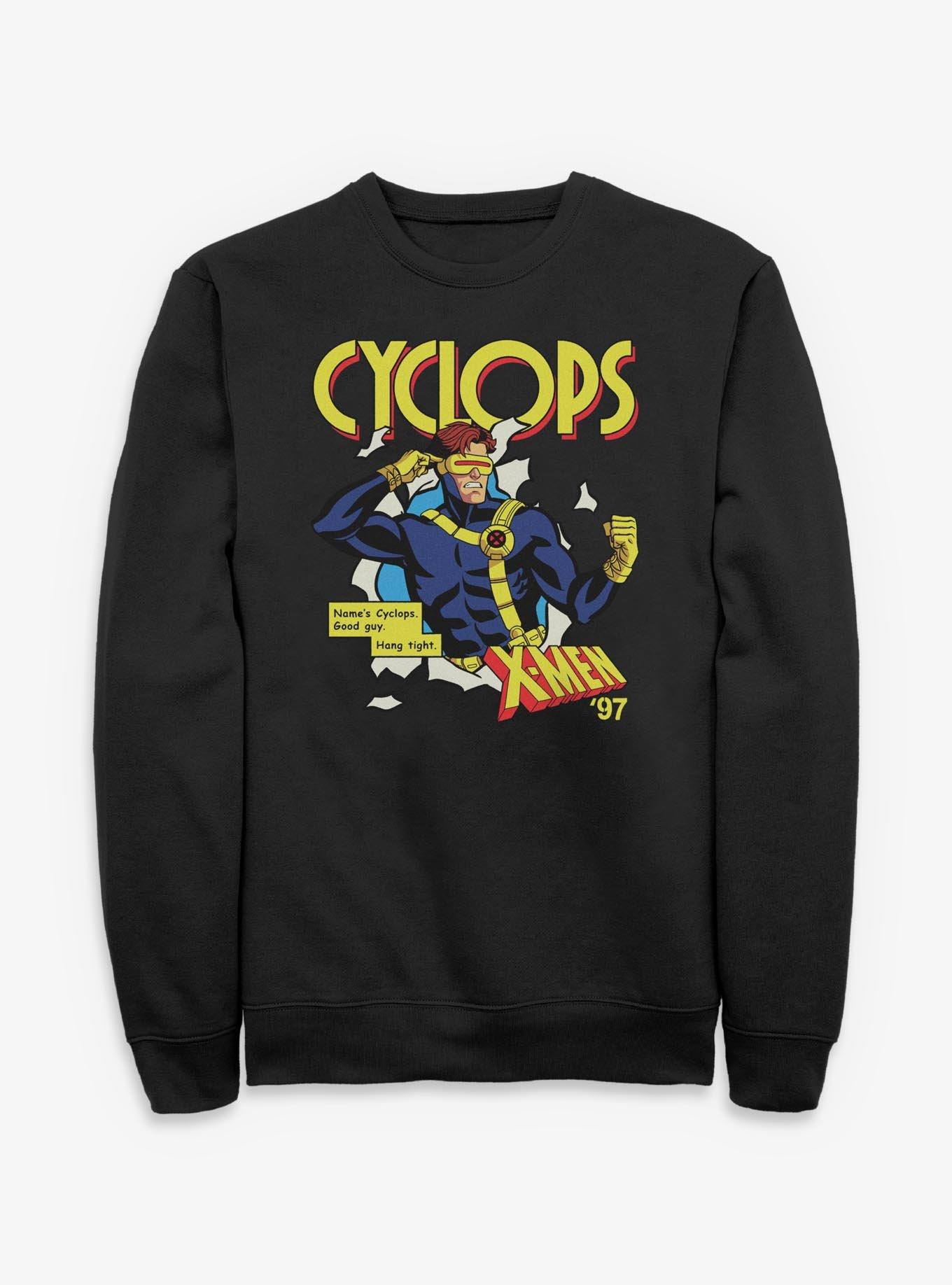 Marvel X-Men '97 Comic Cyclops Sweatshirt Hot Topic Exclusive, , hi-res