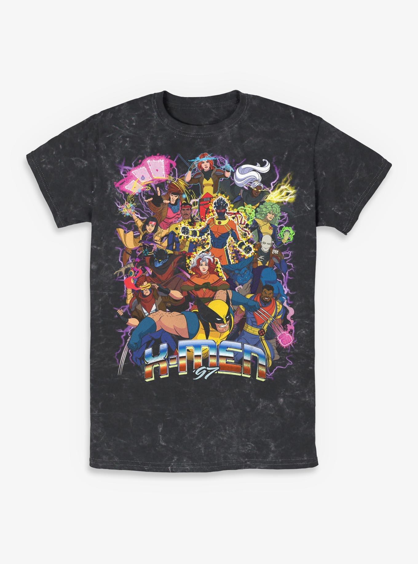 Marvel X-Men '97 Epic Team Mineral Wash T-Shirt Hot Topic Exclusive, , hi-res
