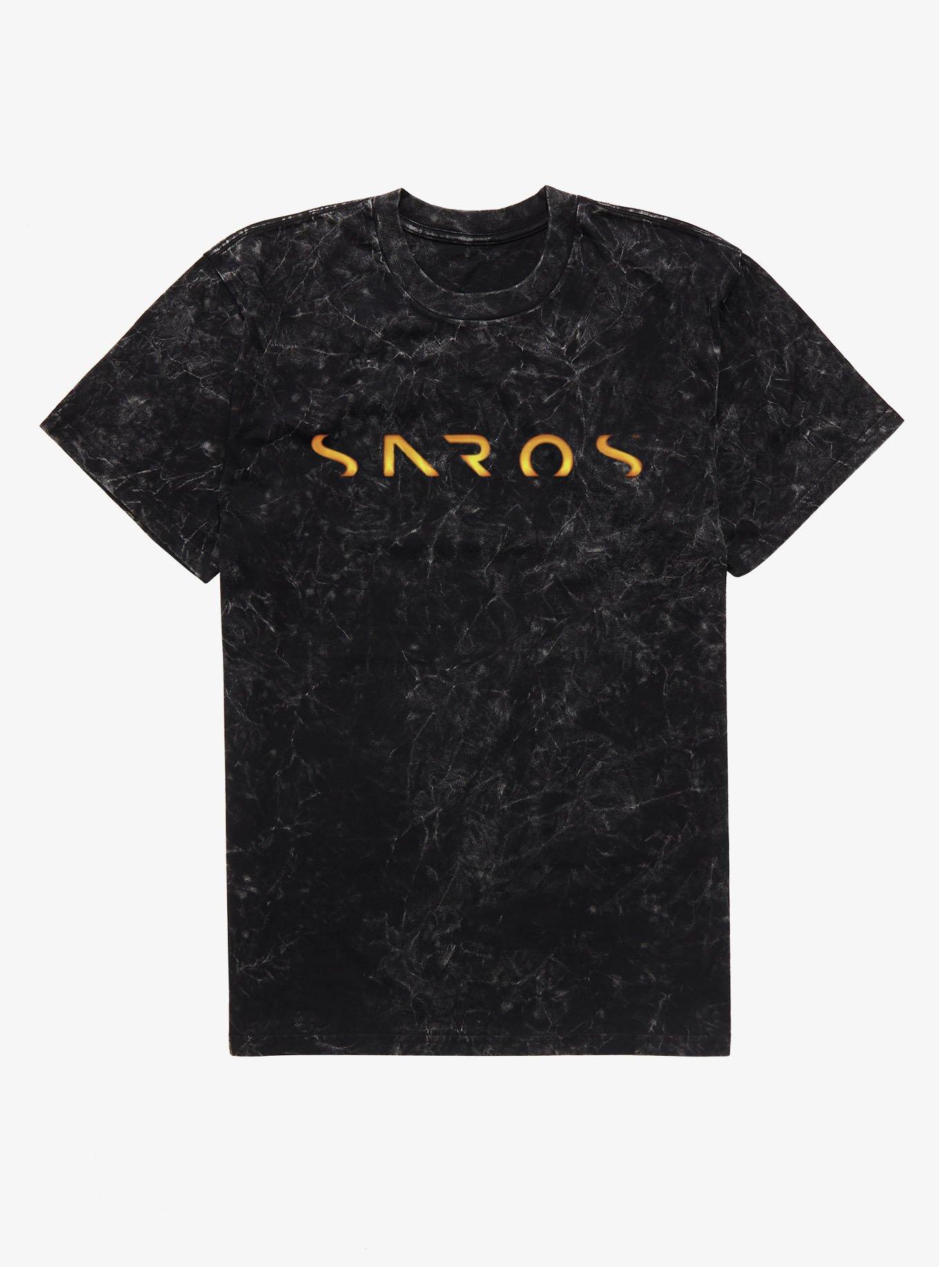 SAROS Logo Mineral Wash T-Shirt, , hi-res