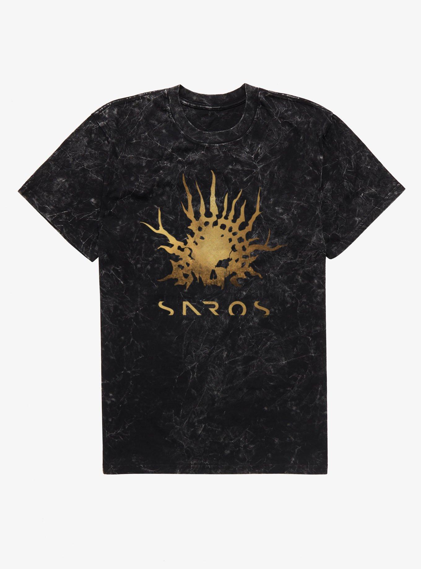 SAROS Skull Reaper Crown Rusted Mineral Wash T-Shirt