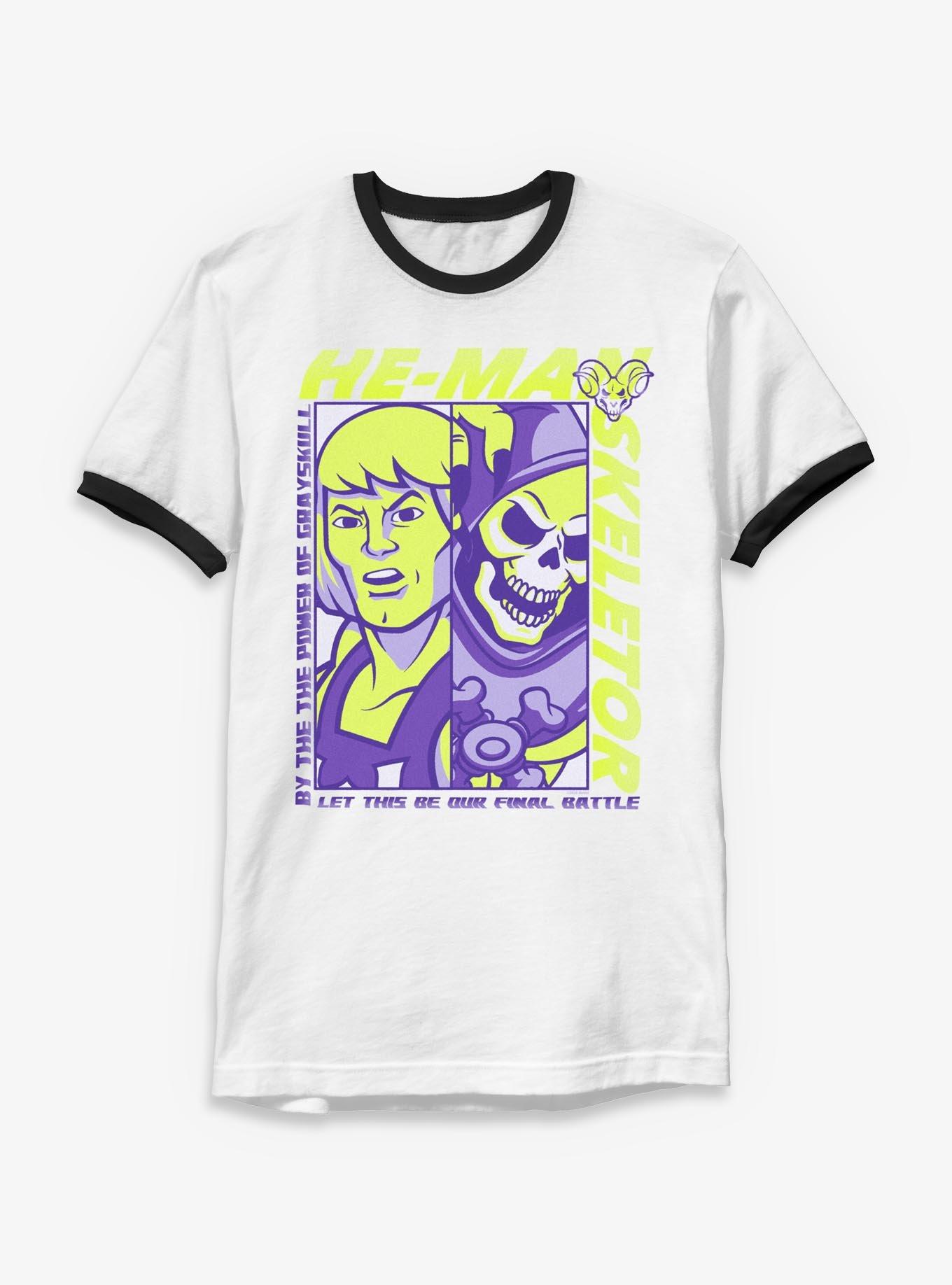 Masters Of The Universe He-Man & Skeletor Split Ringer T-Shirt, , hi-res