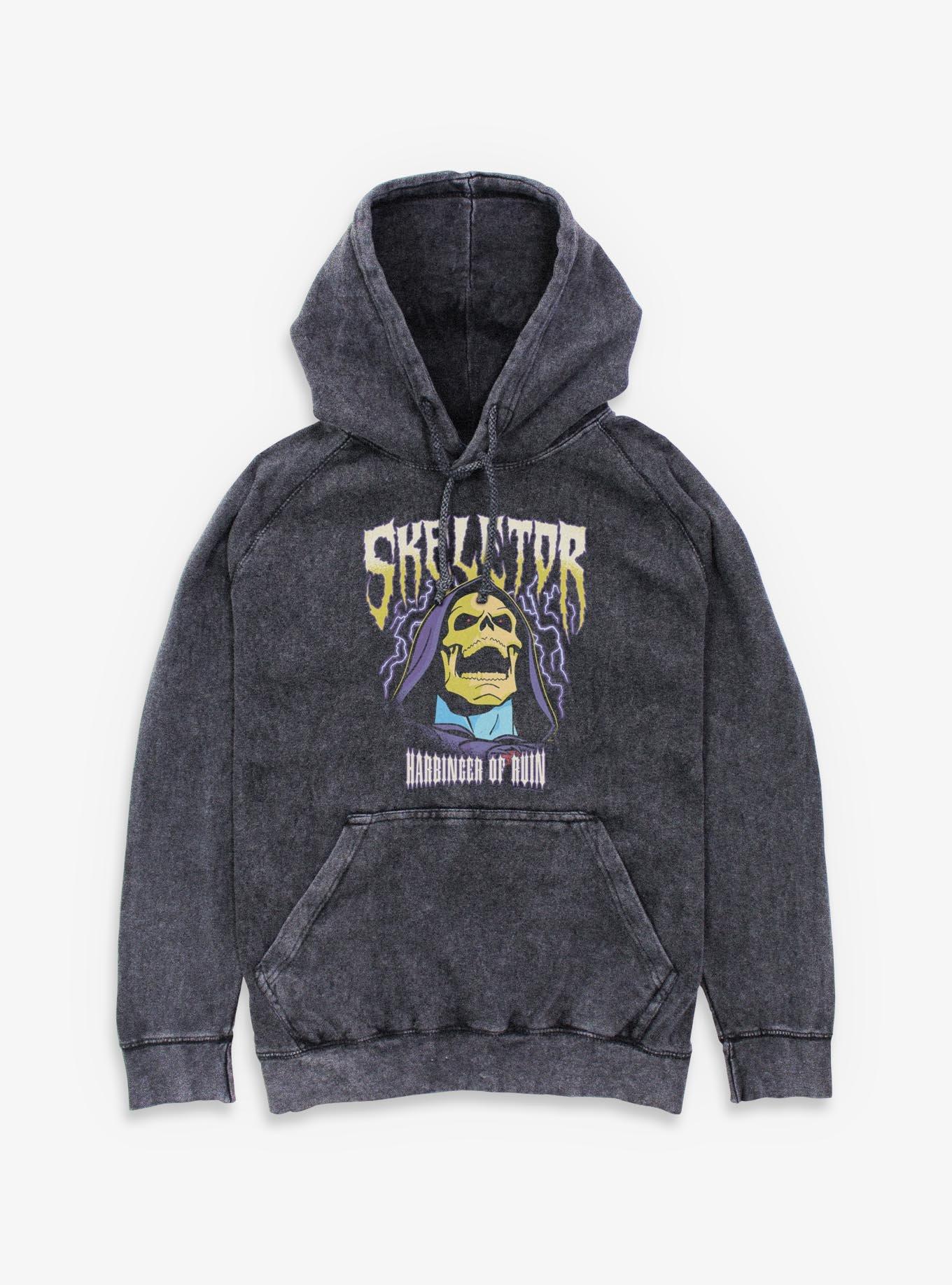 Masters Of The Universe Skeletor Lightning Mineral Wash Hoodie, , hi-res