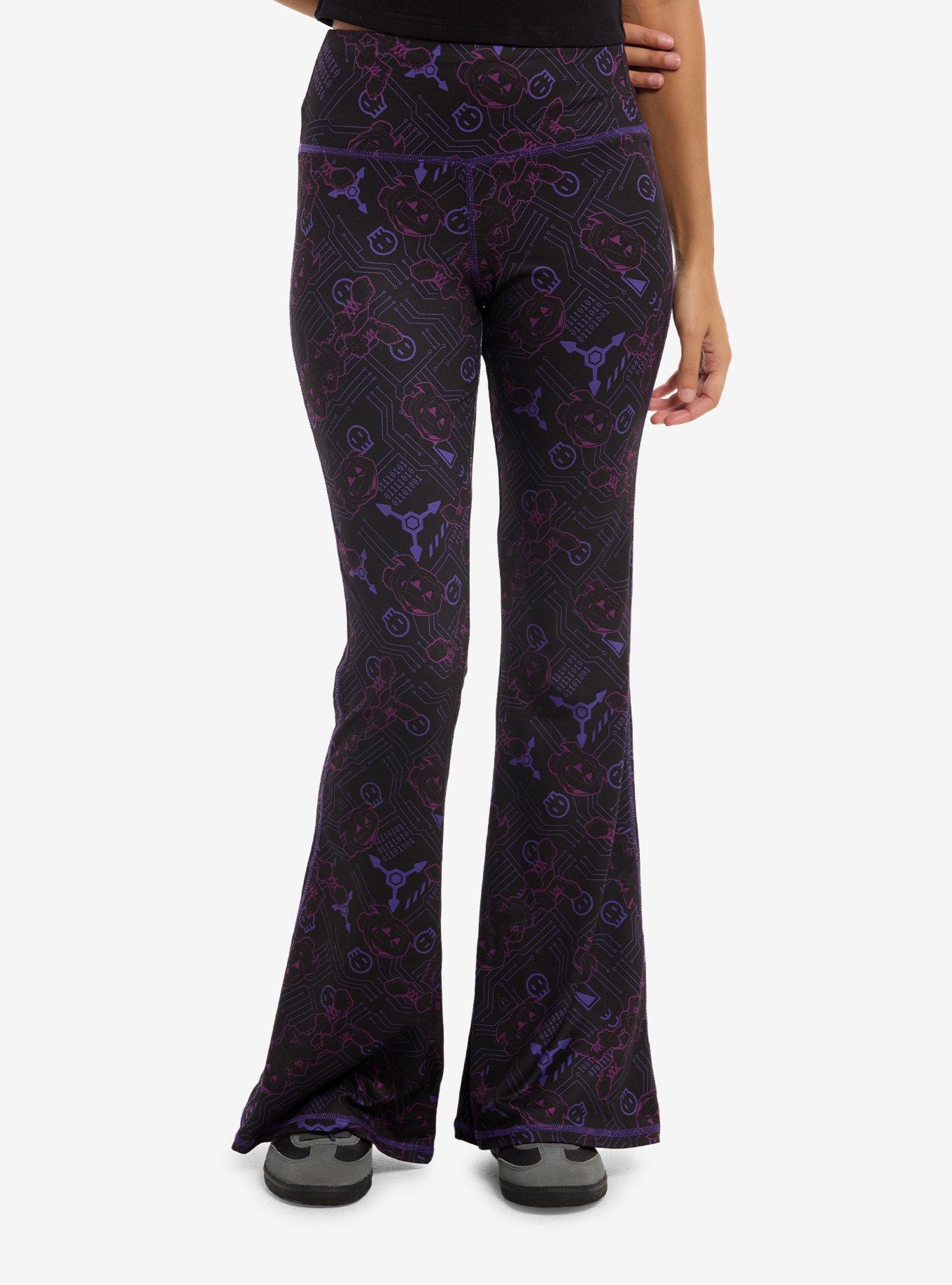 Murder Drones Tech Icons Flare Leggings