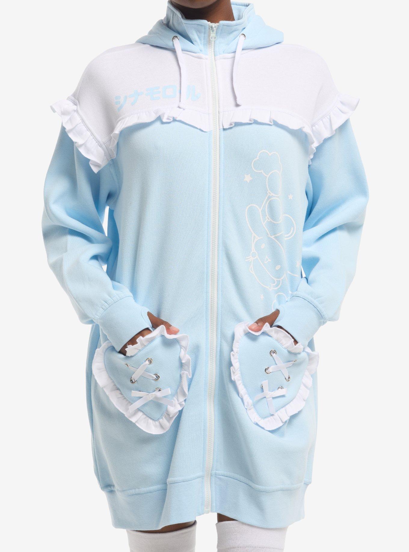 Cinnamoroll Ruffle Heart Hoodie Dress