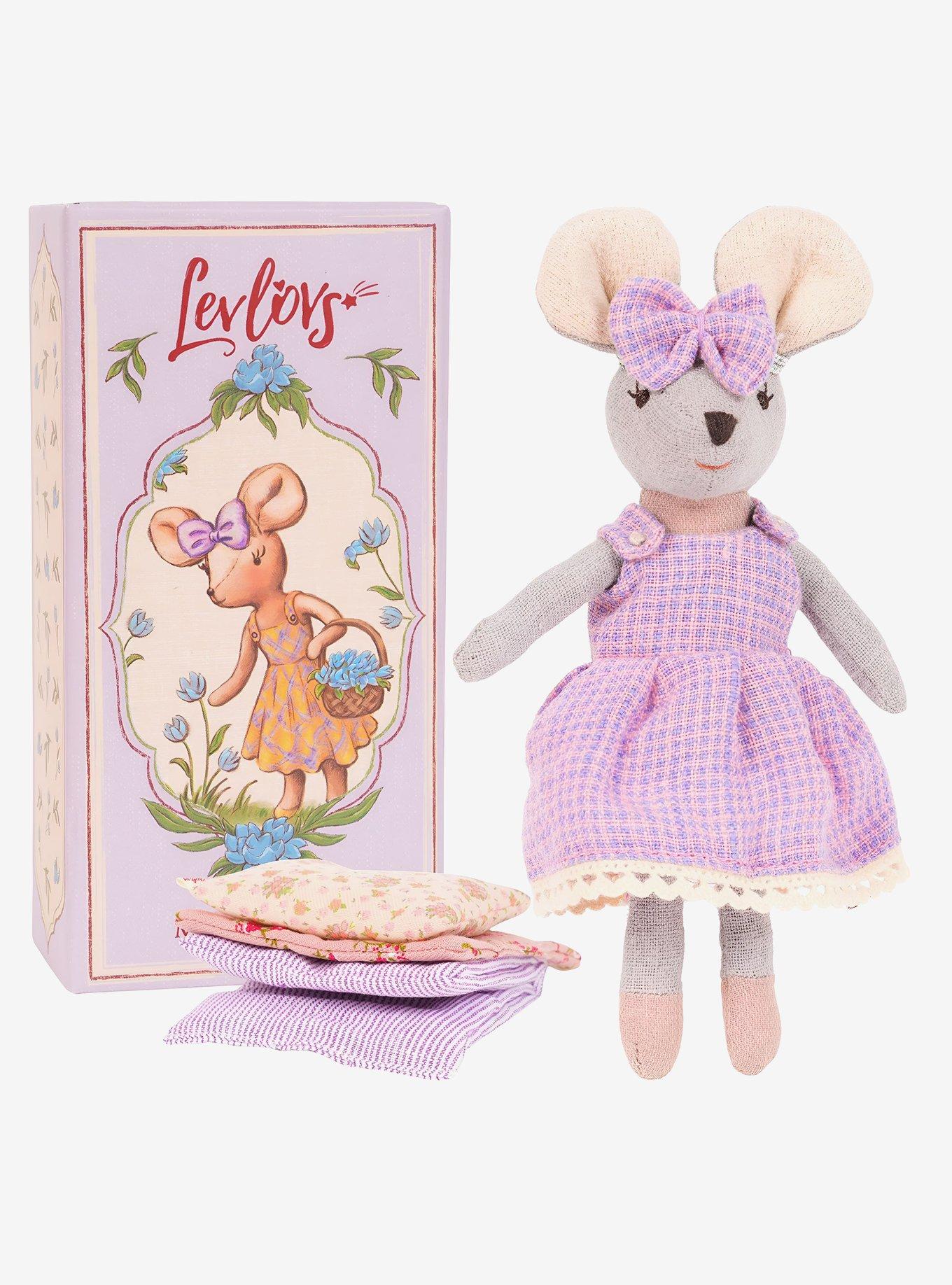 Levlovs Mouse In A Box Mouse Violet Plush, , hi-res