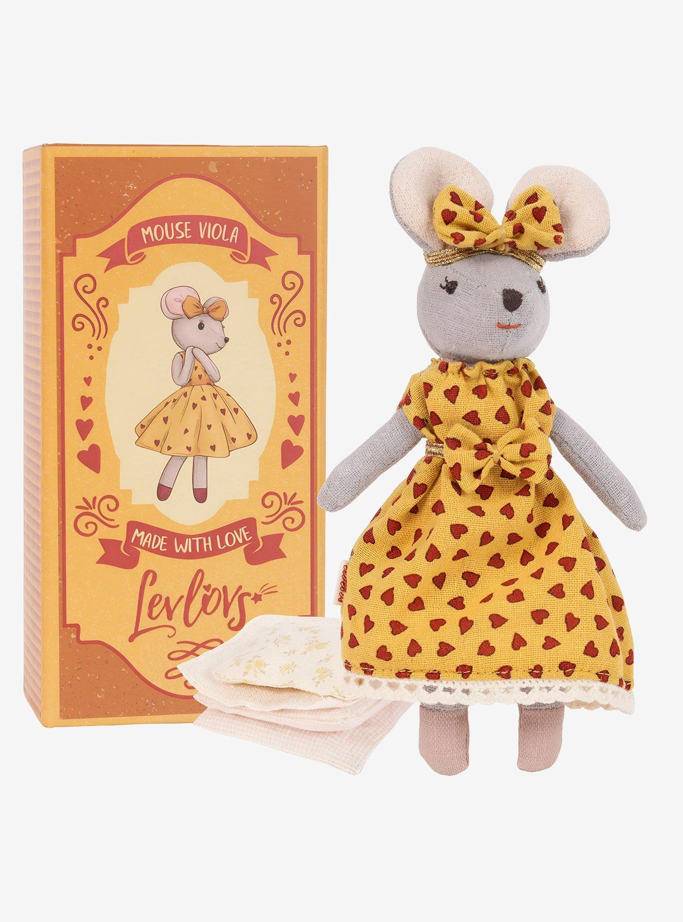 Levlovs Mouse In A Box Mouse Viola Plush, , hi-res