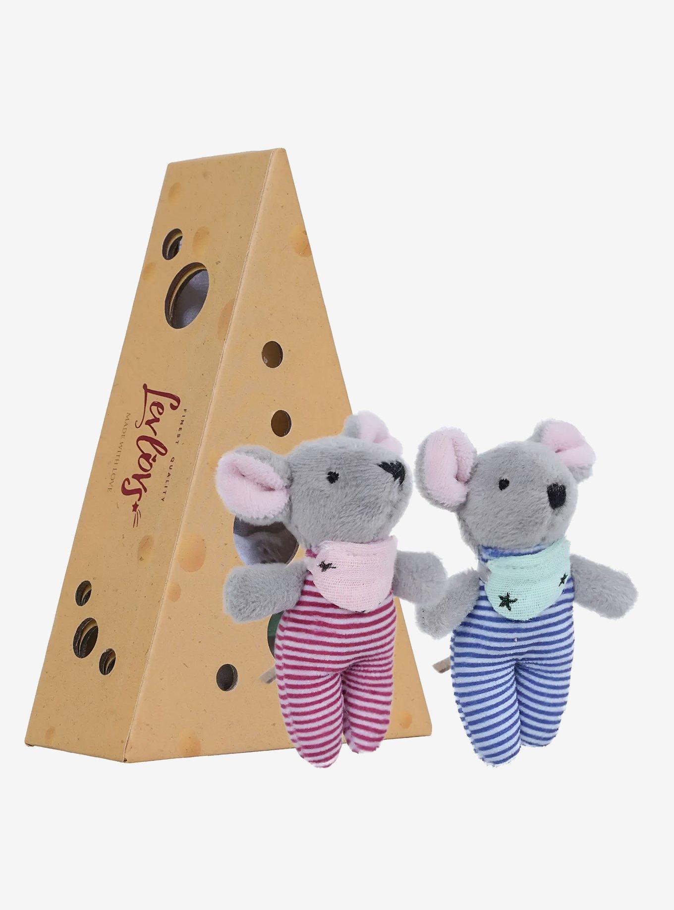 Levlovs Fluffy Baby Mice In Cheese Box Plush, , hi-res