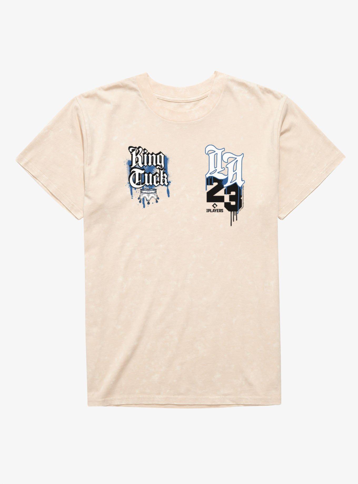 MLB Los Angeles Dodgers King Tuck Kyle Tucker Crown LA 23 Mineral Wash T-Shirt Box Lunch Exclusive, , hi-res