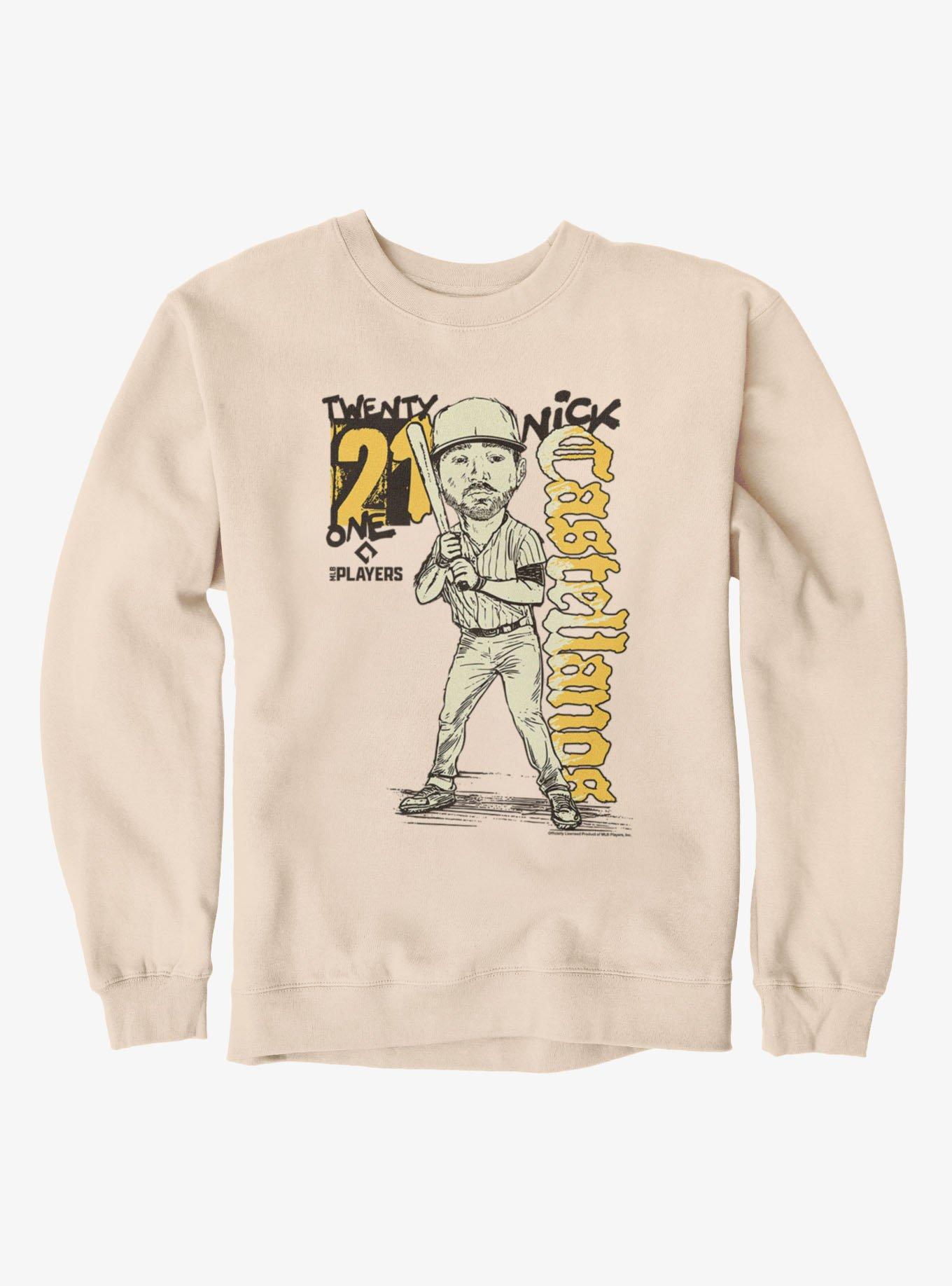 MLB San Diego Padres Nick Castellanos Batter Pose Caricature 21 Sweatshirt Box Lunch Exclusive