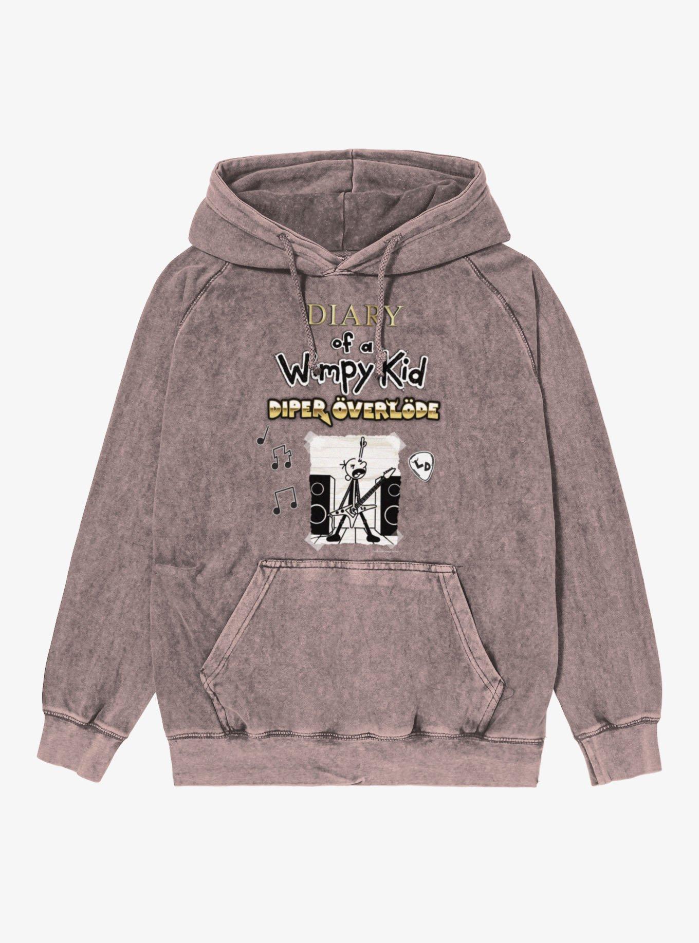 Diary Of A Wimpy Kid Rocking Diper Overload Mineral Wash Hoodie, , hi-res