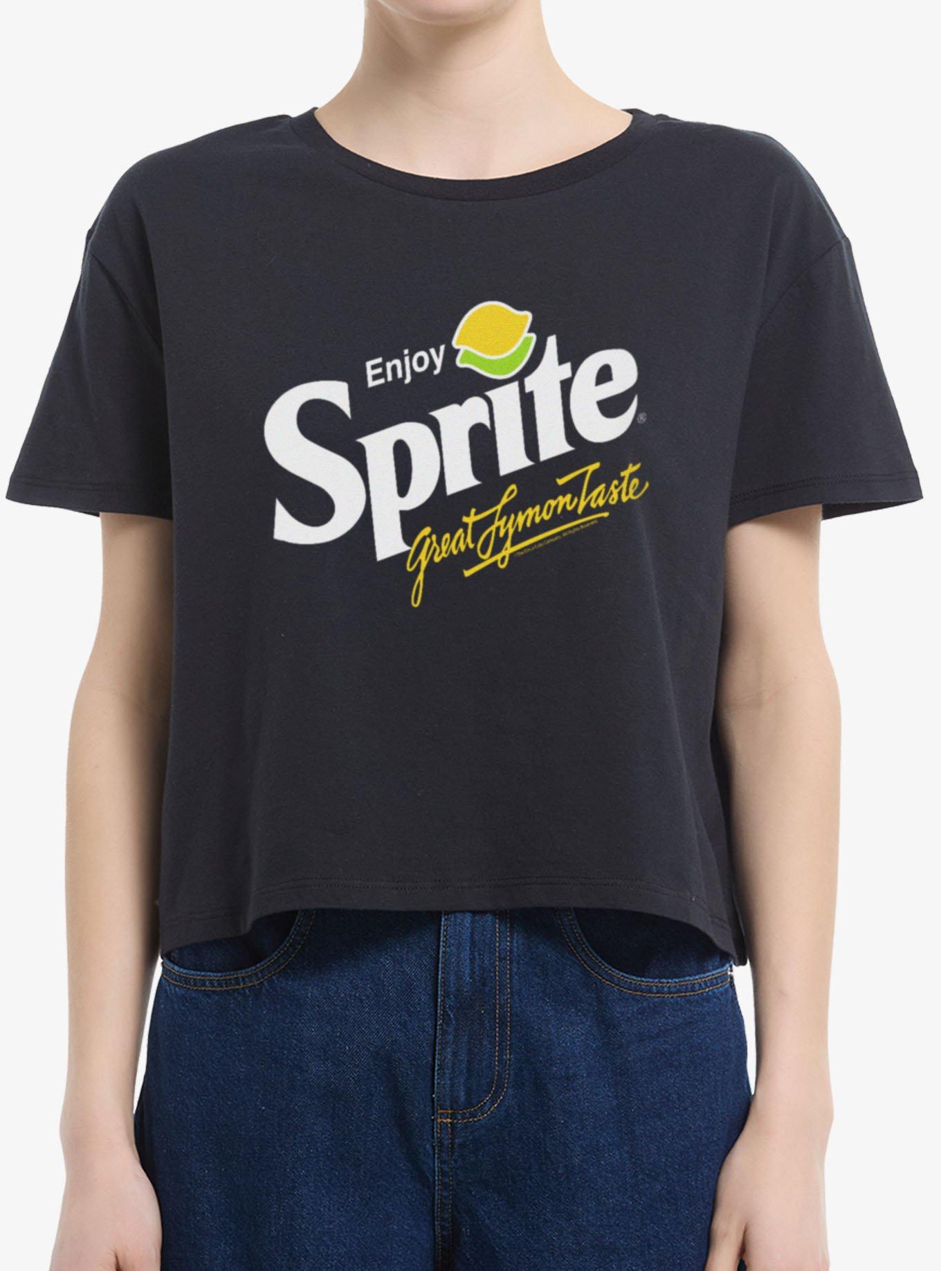 Sprite Great Lymon Taste Womens Boxy Crop T-Shirt