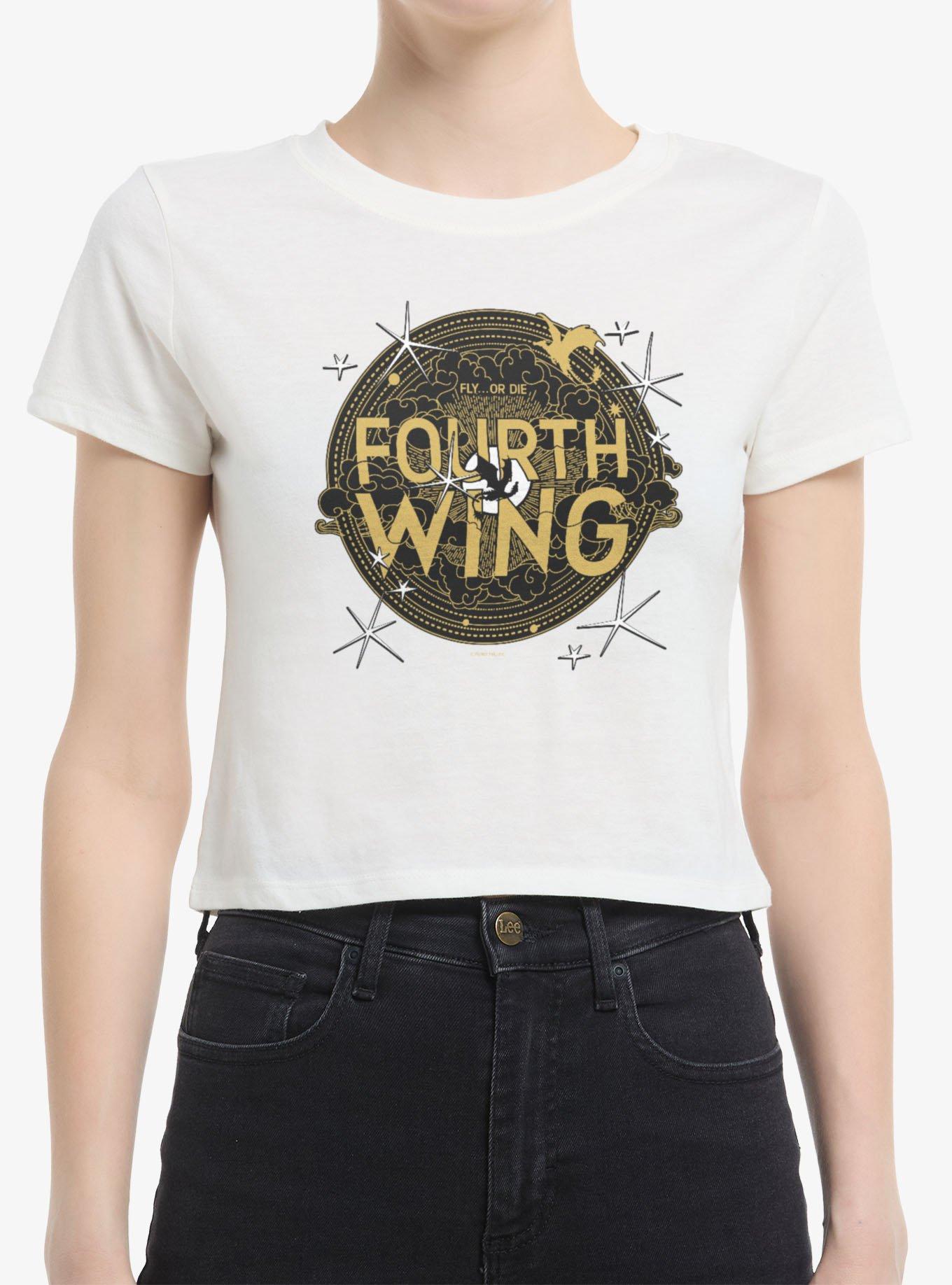 The Empyrean Fourth Wing Black Crest Womens Baby T-Shirt, , hi-res