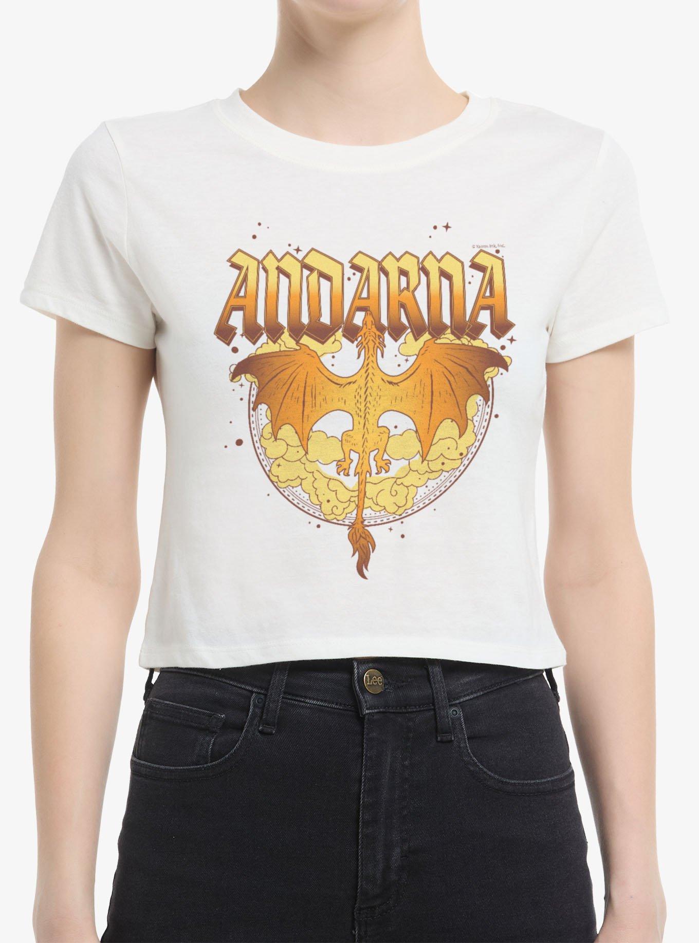 The Empyrean Fourth Andarna Flight Womens Boxy Crop T-Shirt, , hi-res