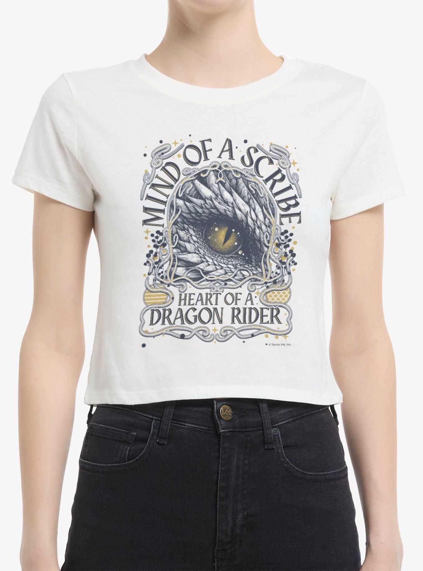 The Empyrean Fourth Wing Mind Of Scribe Heart Of Rider Womens Baby T-Shirt, , hi-res
