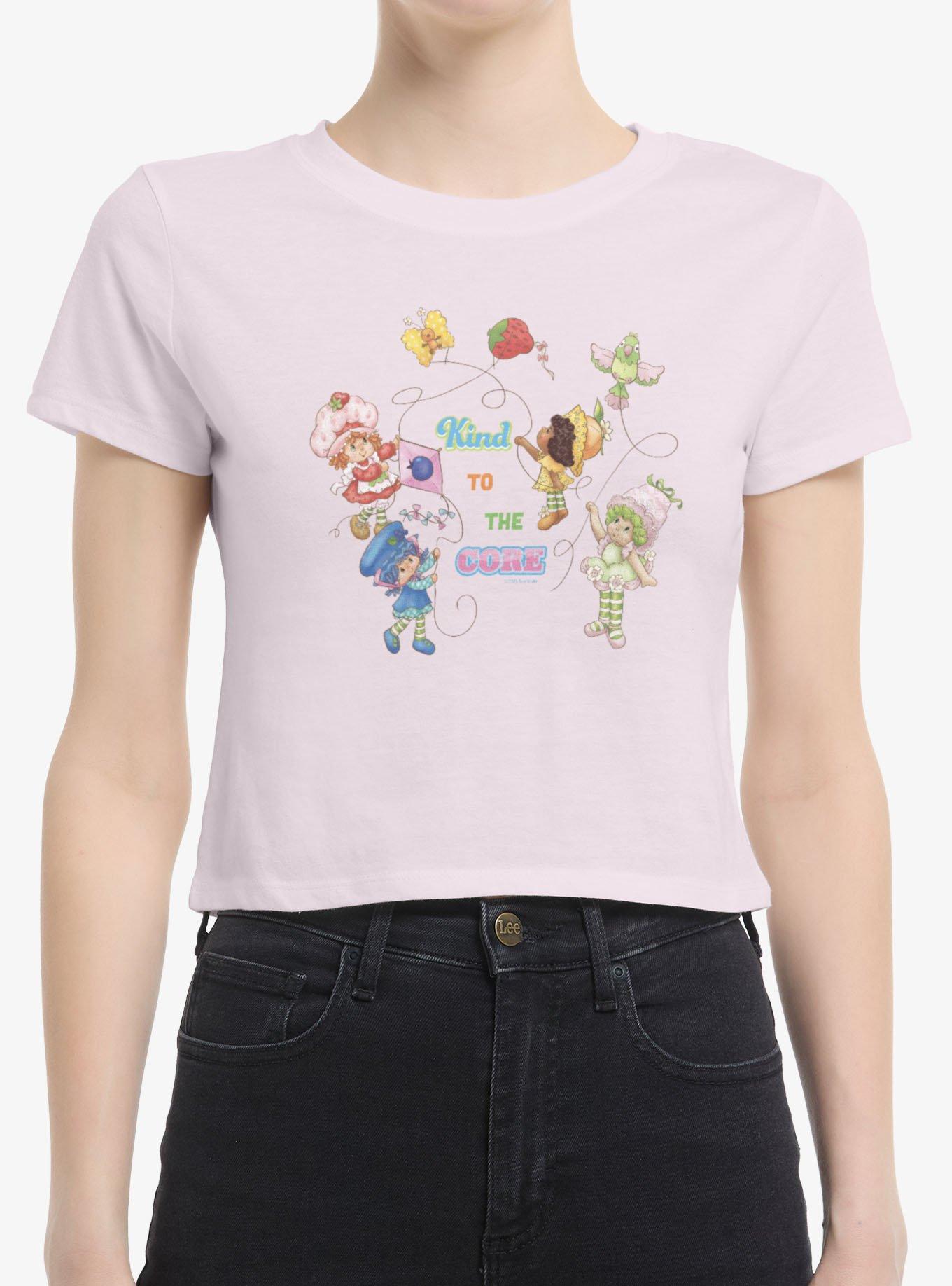 Strawberry Shortcake Kind To Core Kites Womens Boxy Crop T-Shirt