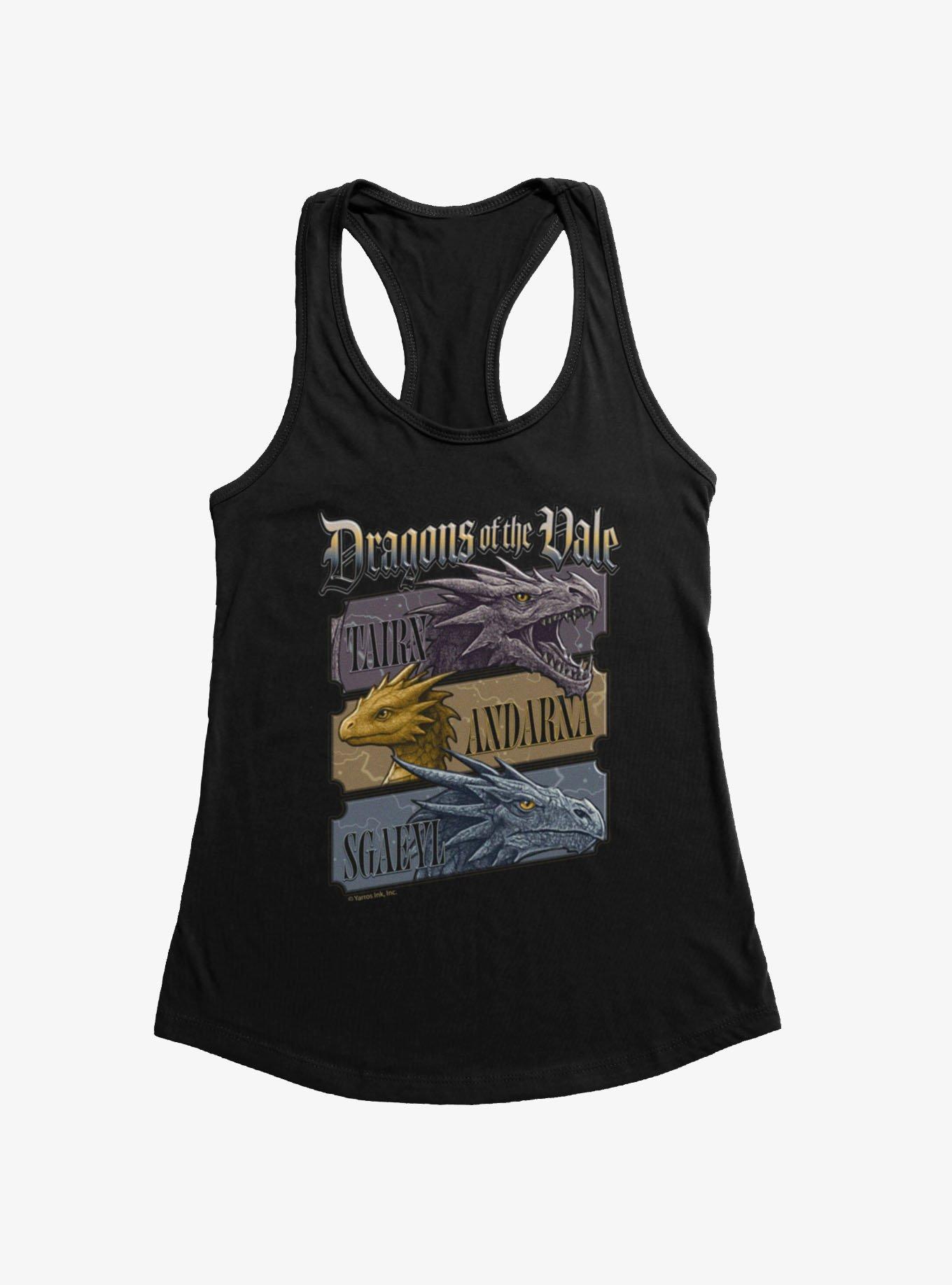 The Empyrean Fourth Wing Dragon Vale Tairn Andarna Womens Tank Top