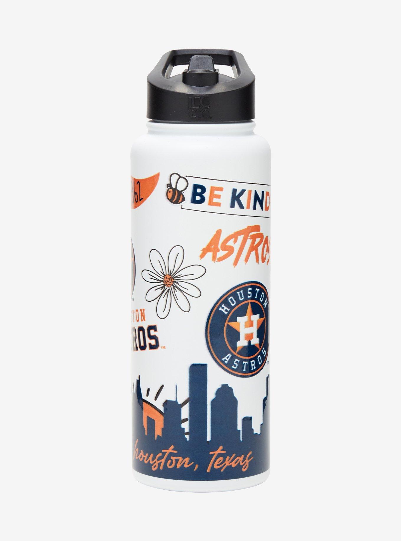 Houston Astros Sticker Water Bottle, , hi-res