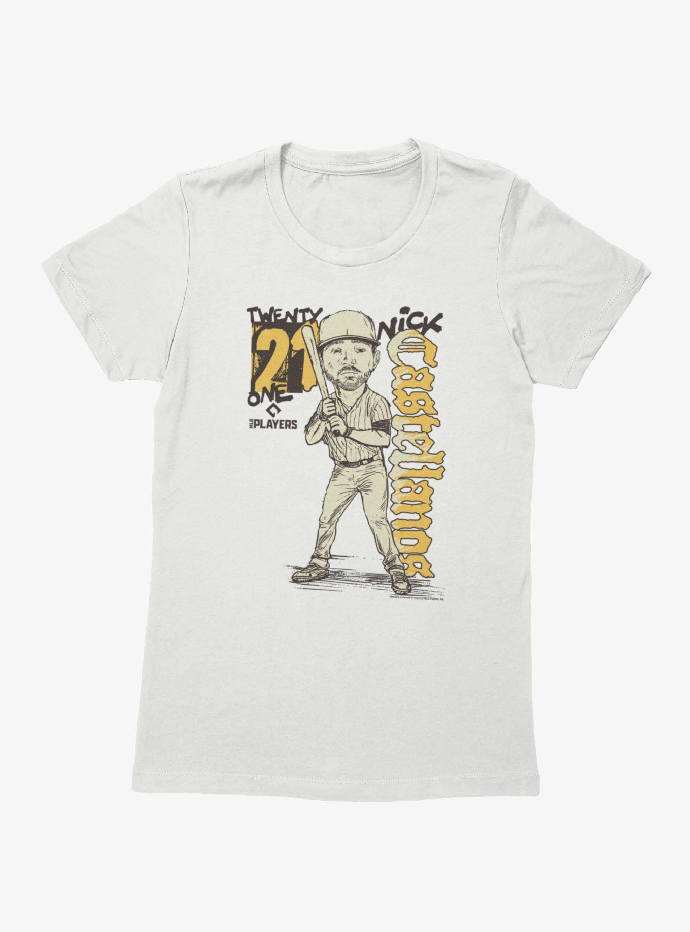 MLB San Diego Padres Nick Castellanos Batter Pose Caricature 21 Womens T-Shirt Box Lunch Exclusive, , hi-res