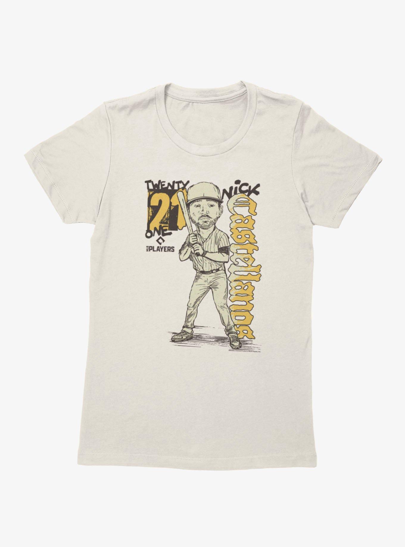 MLB San Diego Padres Nick Castellanos Batter Pose Caricature 21 Womens T-Shirt Box Lunch Exclusive