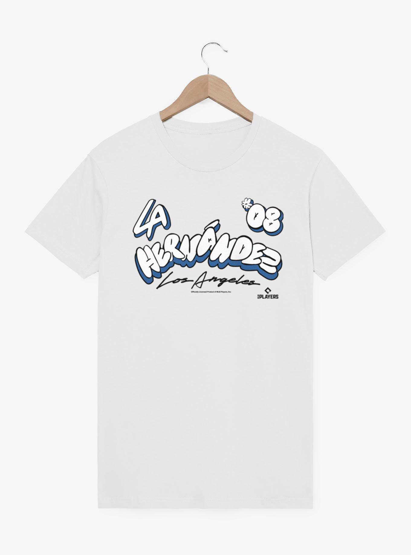 MLB Los Angeles Dodgers Enrique Kike Hernandez Bubble Letters 08 T-Shirt Box Lunch Exclusive