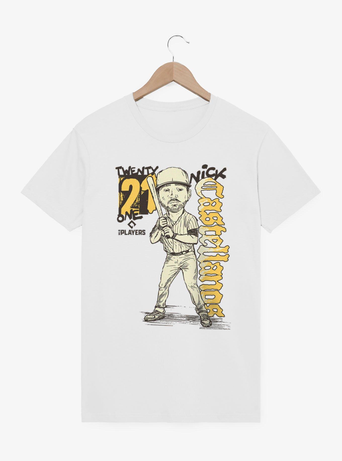 MLB San Diego Padres Nick Castellanos Batter Pose Caricature 21 T-Shirt Box Lunch Exclusive, , hi-res