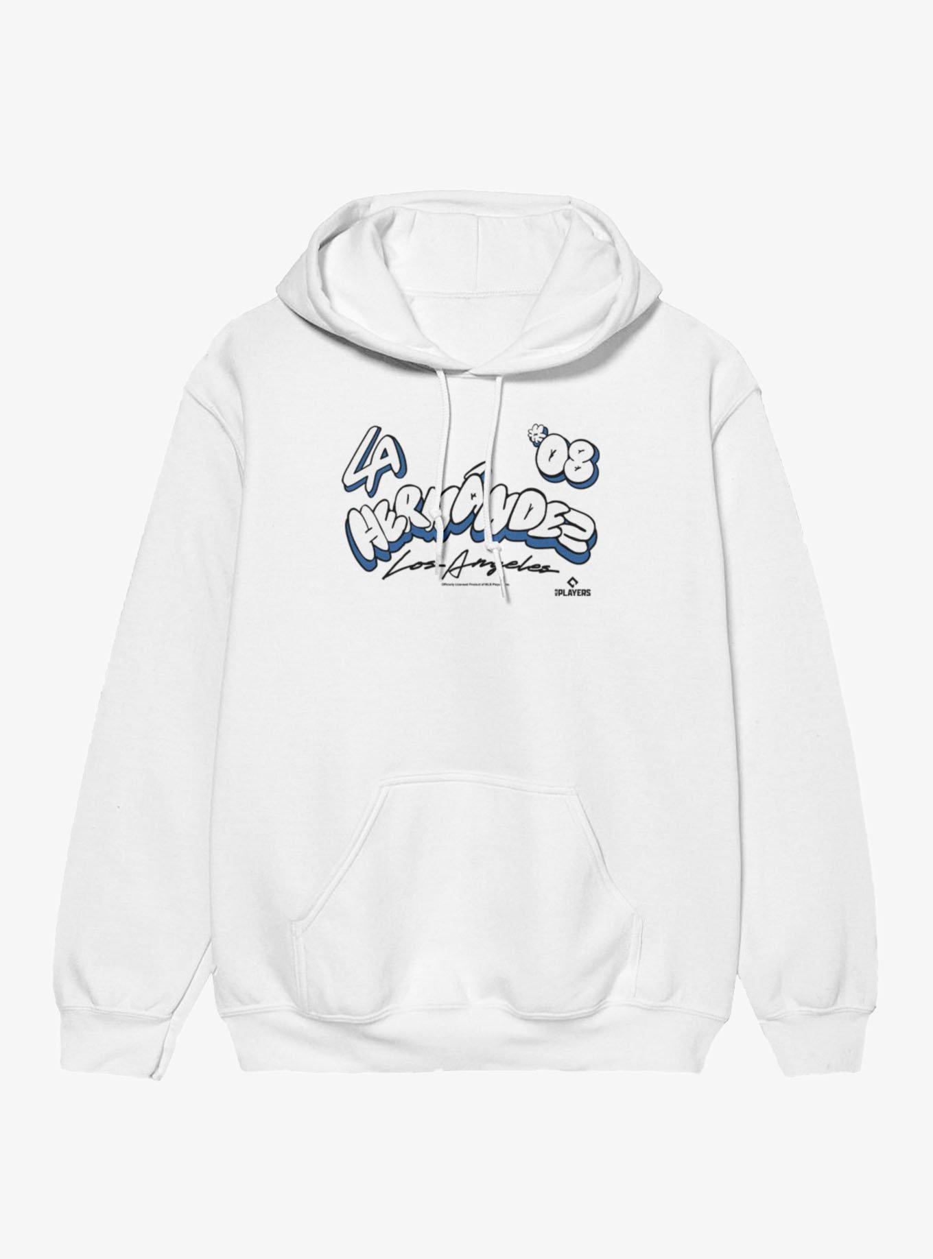 MLB Los Angeles Dodgers Enrique Kike Hernandez Bubble Letters 08 Hoodie Box Lunch Exclusive, , hi-res