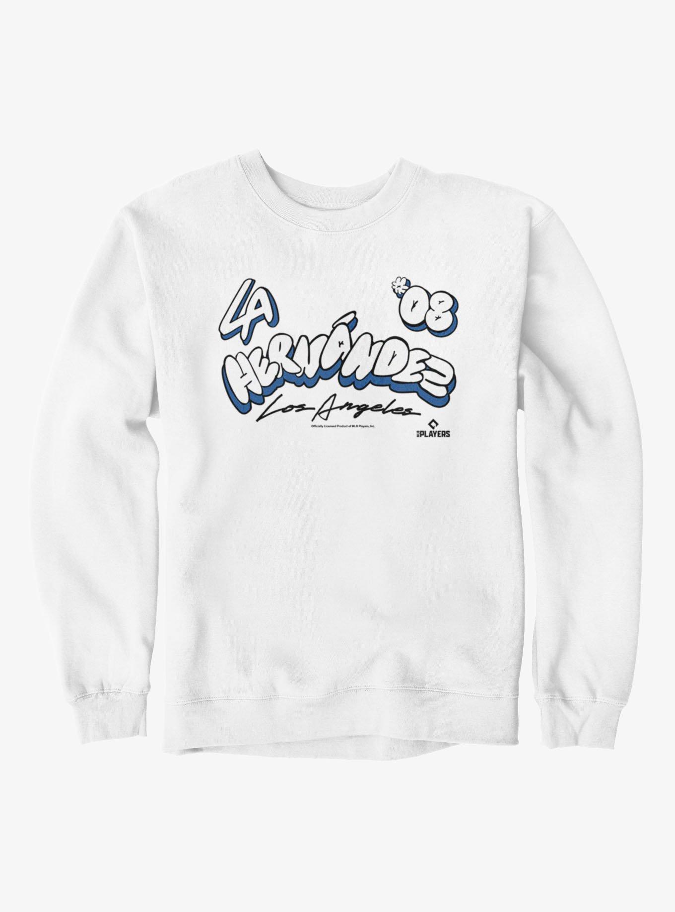 MLB Los Angeles Dodgers Enrique Kike Hernandez Bubble Letters 08 Sweatshirt Her Universe Exclusive, , hi-res