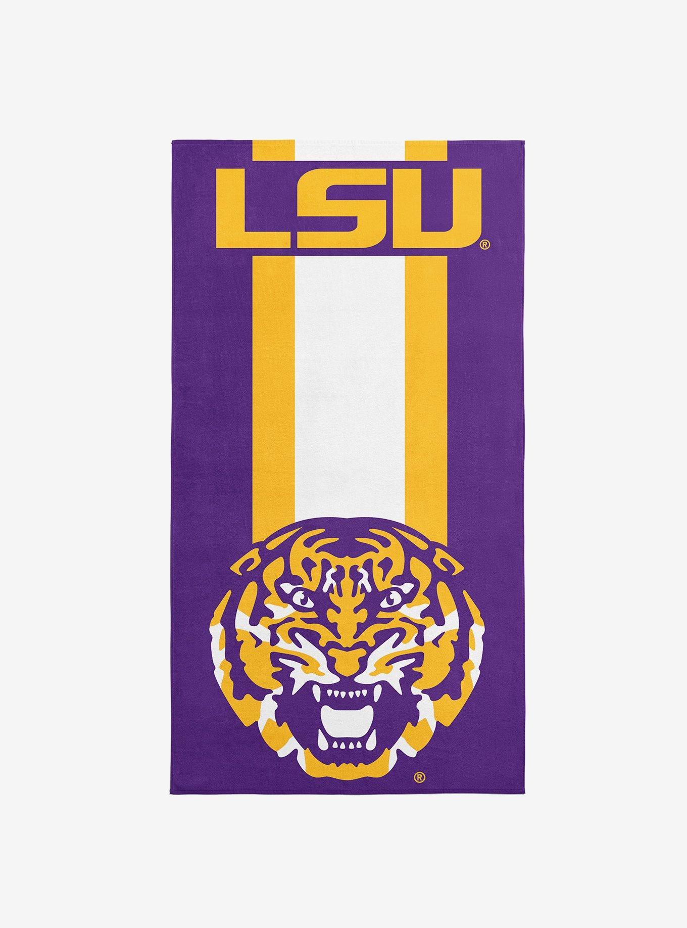 NCAA LSU Tigers Zone Read Beach Towel, , hi-res