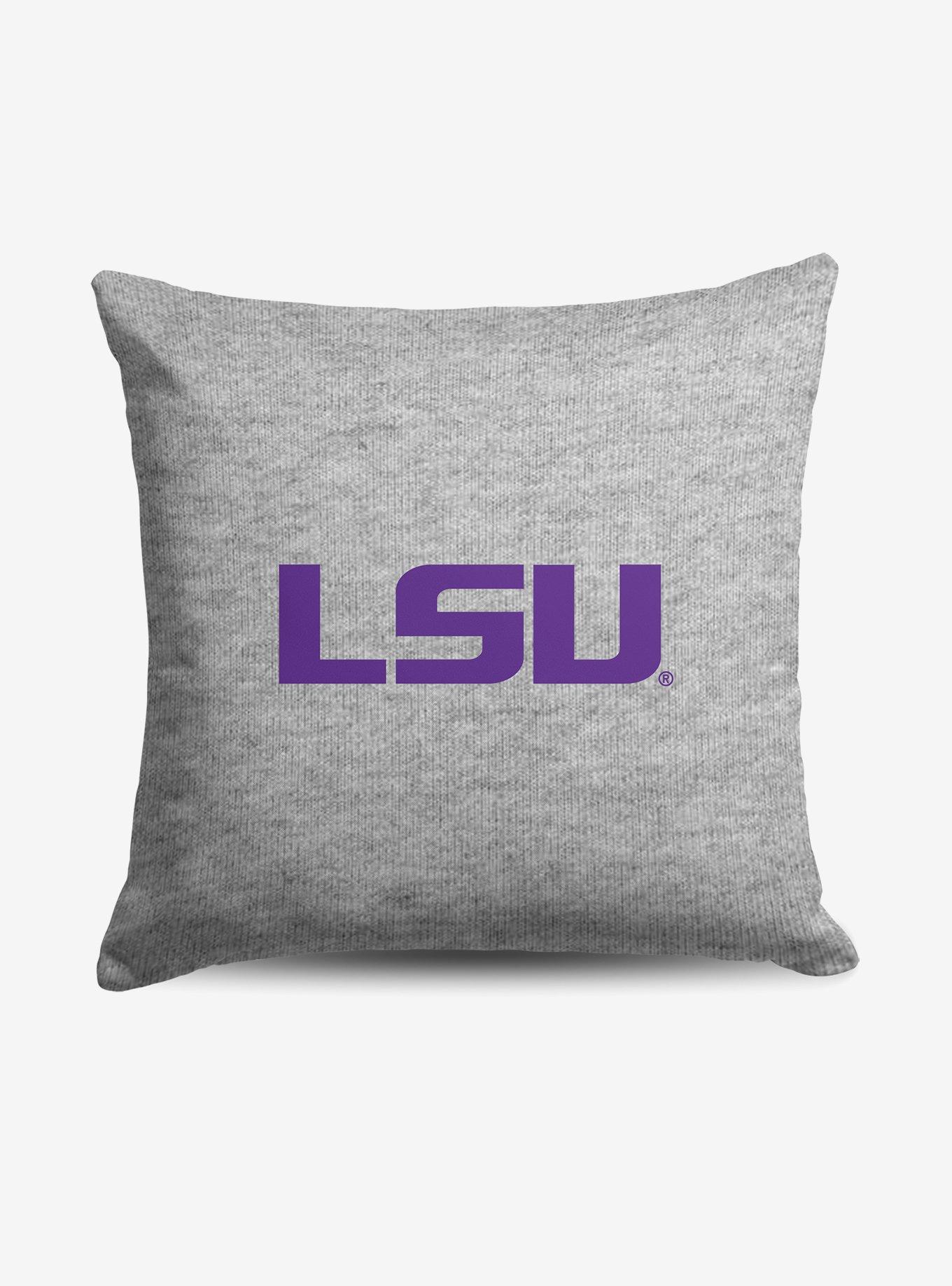 NCAA LSU Tigers Logo Sweatshirt Pillow, , hi-res