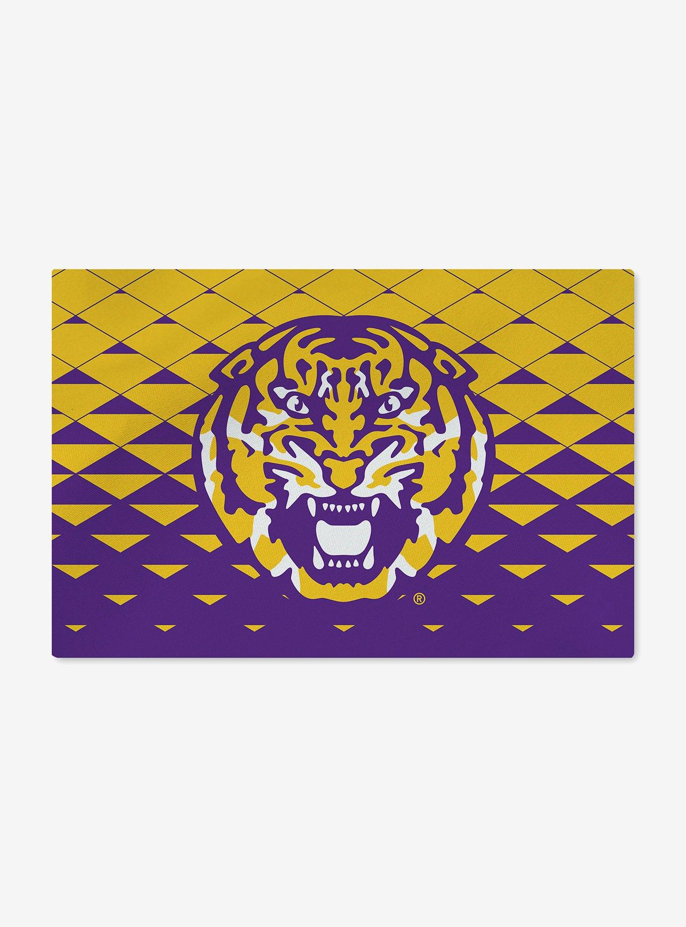 NCAA LSU Tigers Dropzone Washable Rug, , hi-res