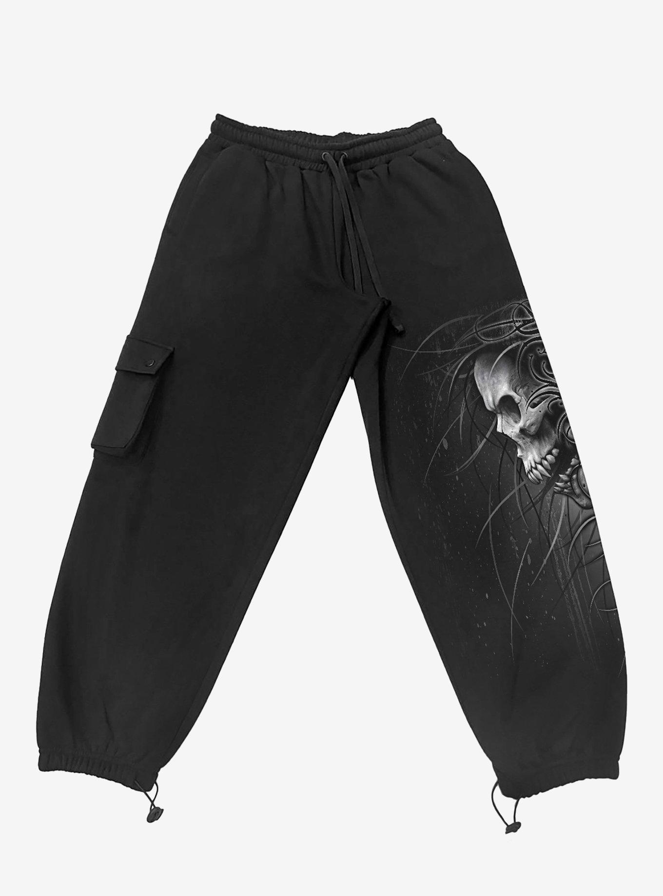 Death Forever Casual Cargo Joggers, , hi-res