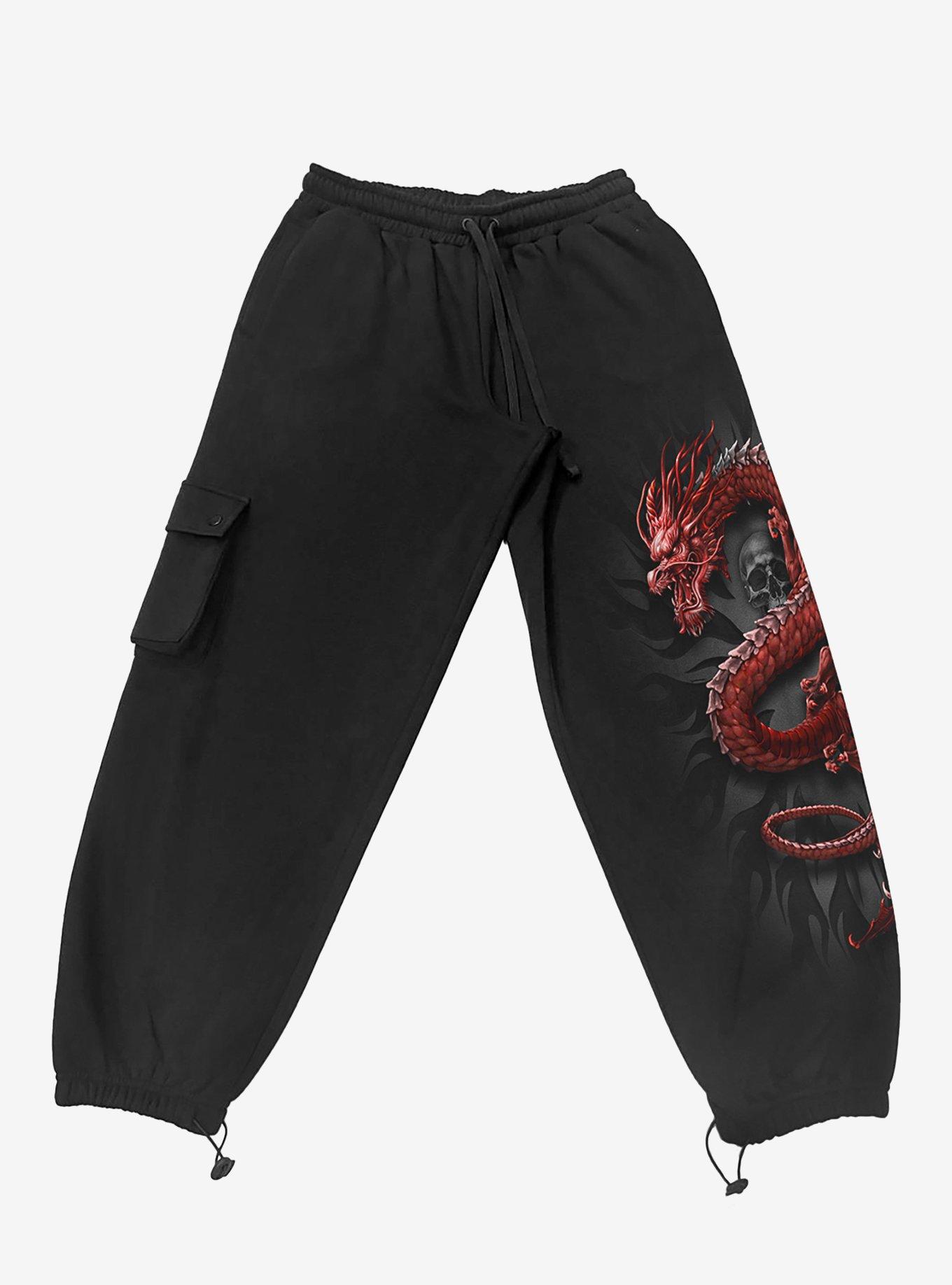 Crimson Dragon Casual Cargo Joggers, , hi-res