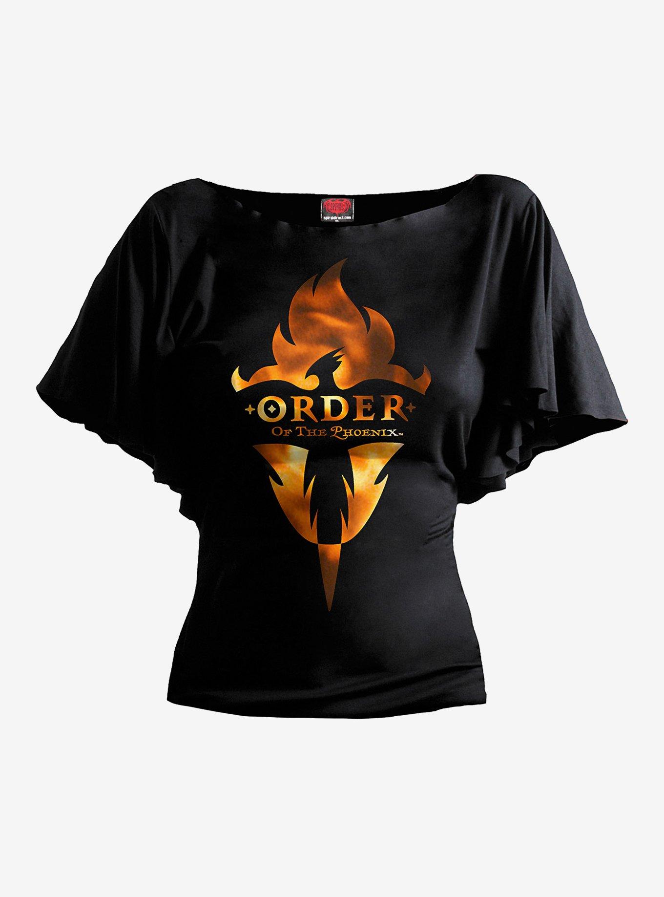 Harry Potter Order of The Phoenix Boat Neck Bat Sleeve Top, , hi-res