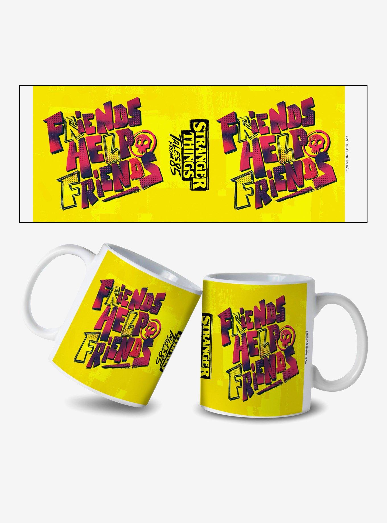 Stranger Things '85 Friends Help Friends 11oz Ceramic Mug, , hi-res